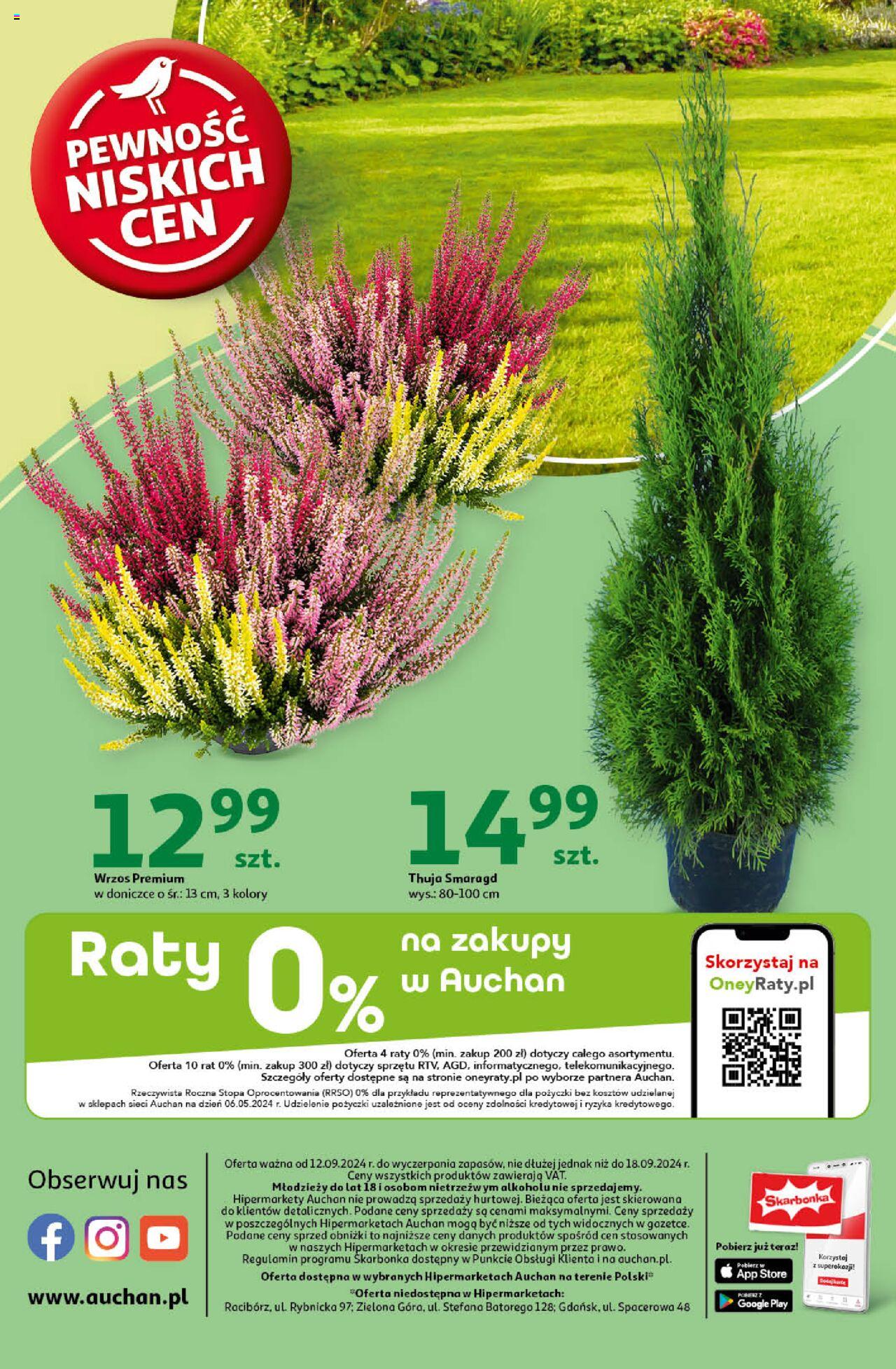 Auchan Pewność Niskich Cen Hipermarket Gazetka ważna od 12.09.2024 do 18.09.2024 strona 55