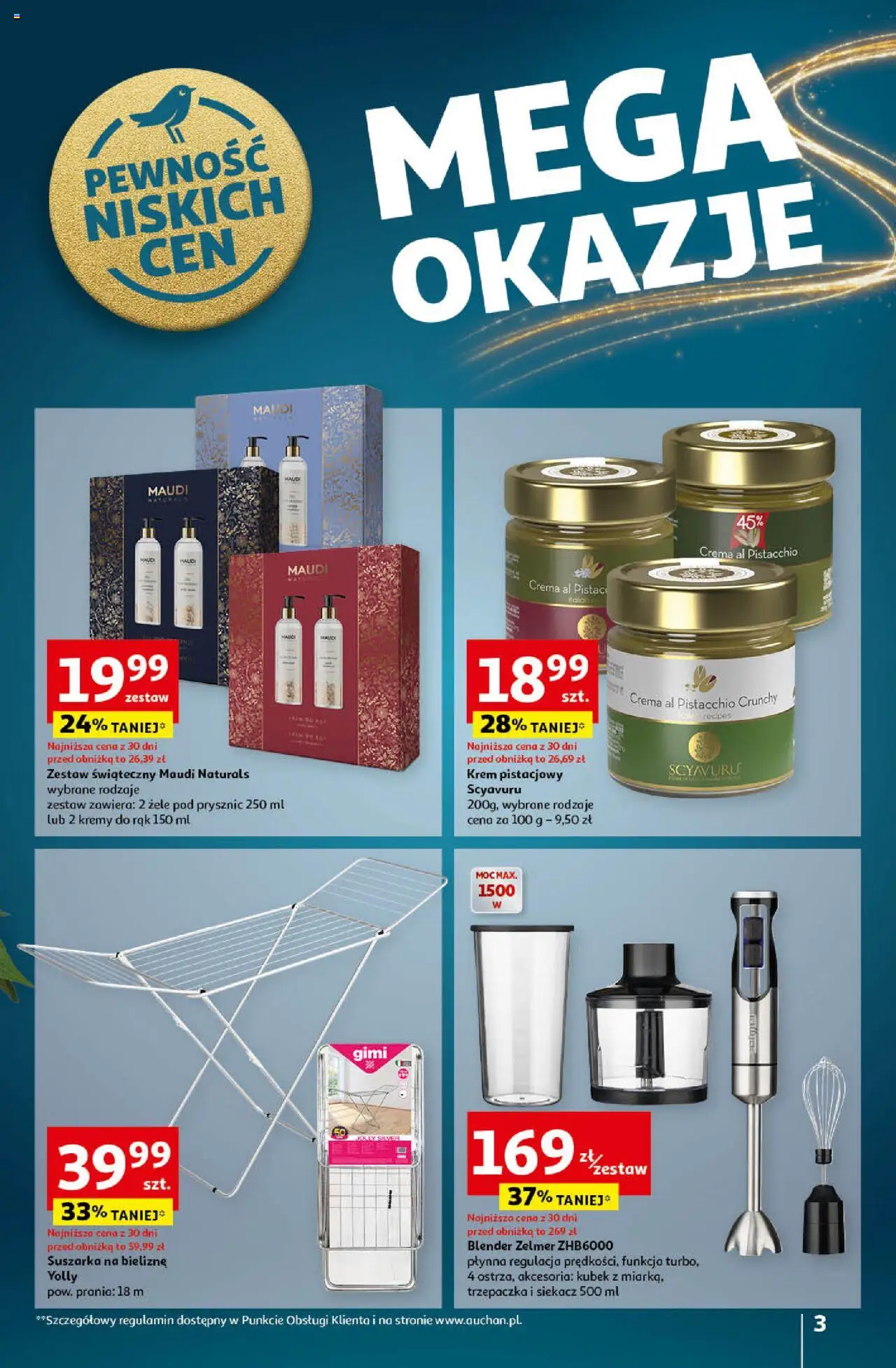 Auchan Pewność Niskich Cen Hipermarket gazetka ważna od  12.12.2024 do 18.12.2024 strona 3