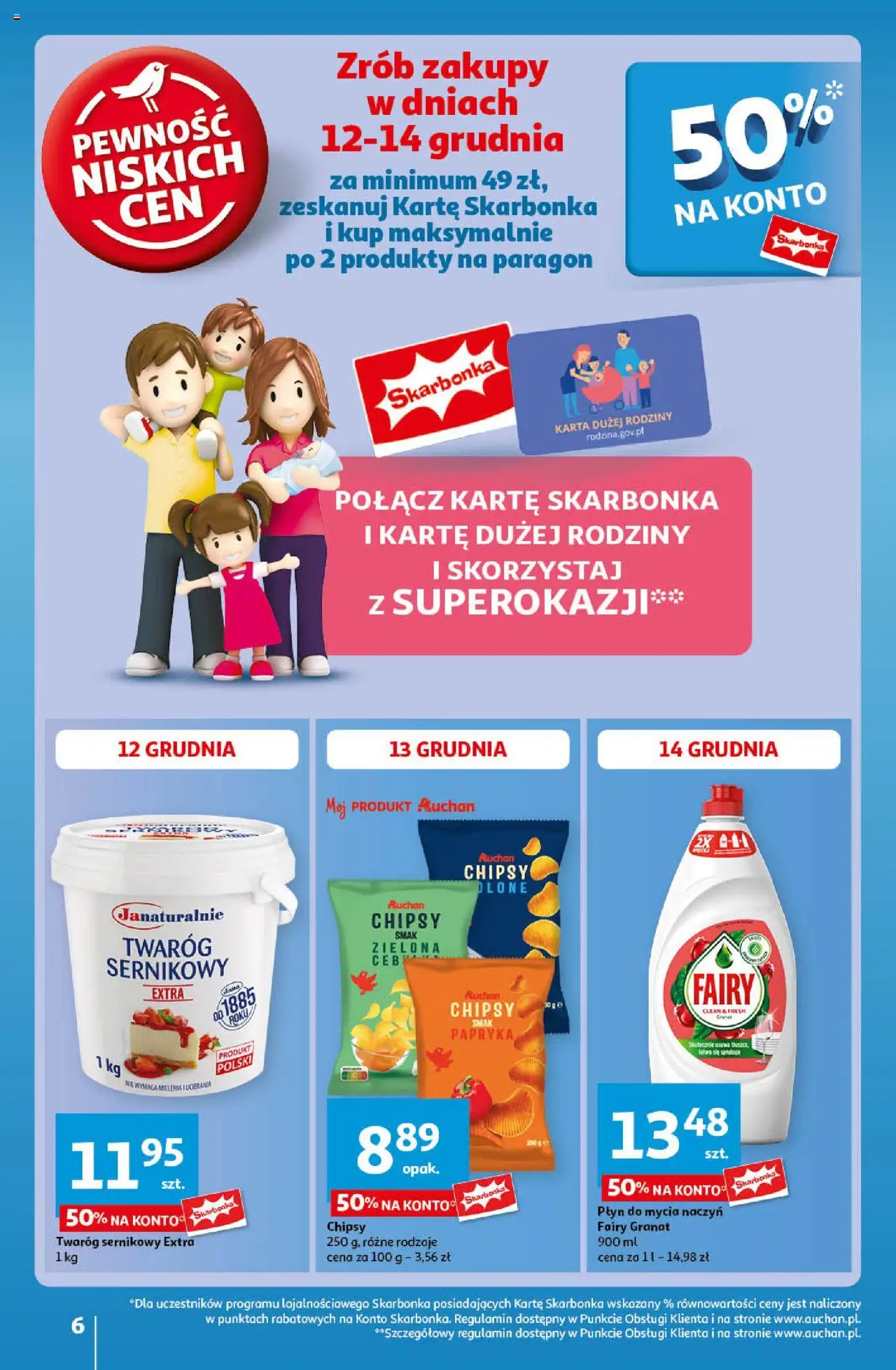 Auchan Pewność Niskich Cen Hipermarket gazetka ważna od  12.12.2024 do 18.12.2024 strona 6
