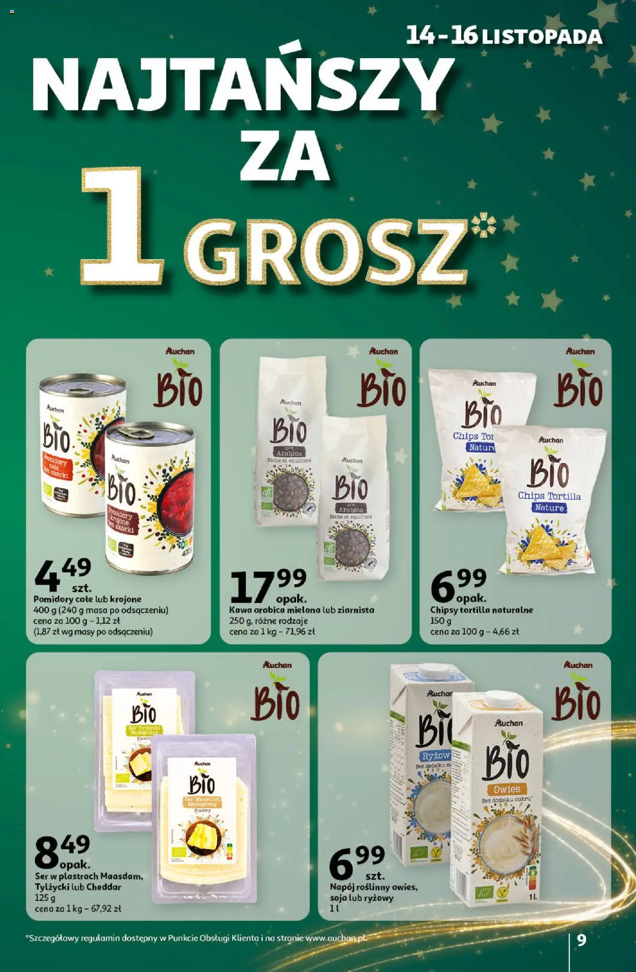  Auchan Pewność Niskich Cen Hipermarket Gazetka ważna od 14.11.2024 do 20.11.2024 strona 9