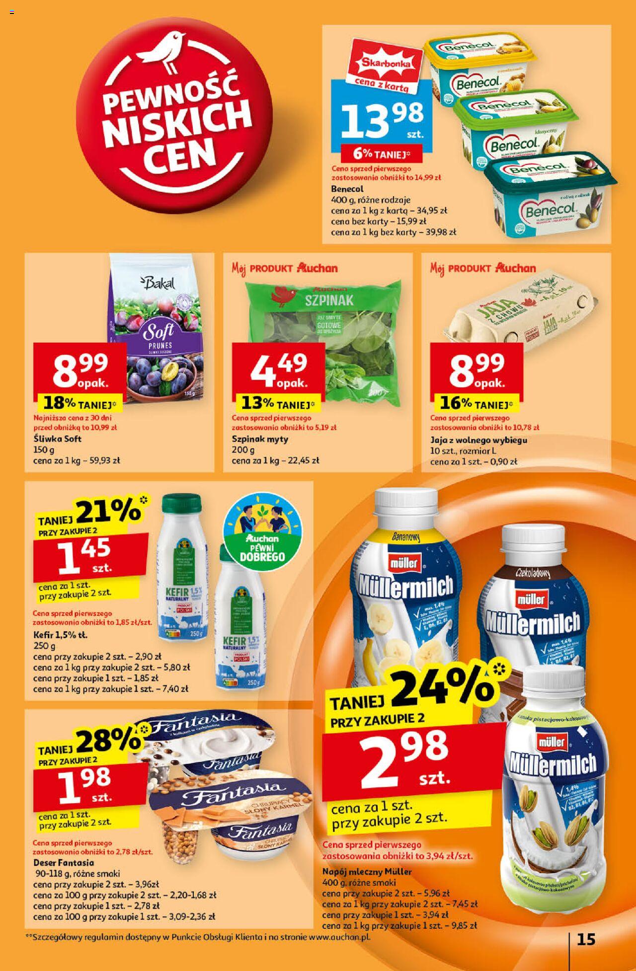 Auchan Pewność Niskich Cen Hipermarket Gazetka ważna od 19.09.2024 do 25.09.2024 strona 17