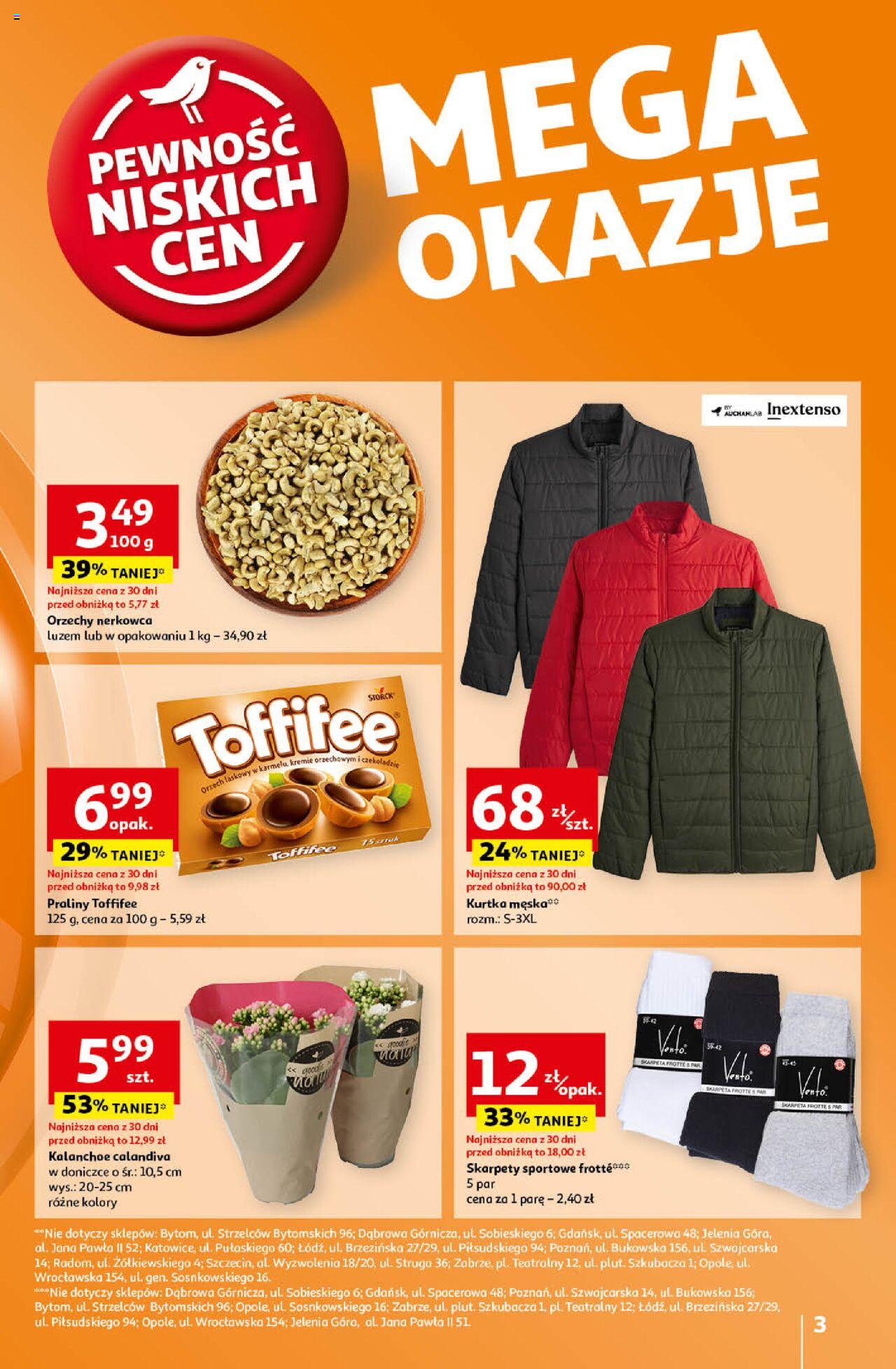 Auchan Pewność Niskich Cen Hipermarket Gazetka ważna od 19.09.2024 do 25.09.2024 strona 3
