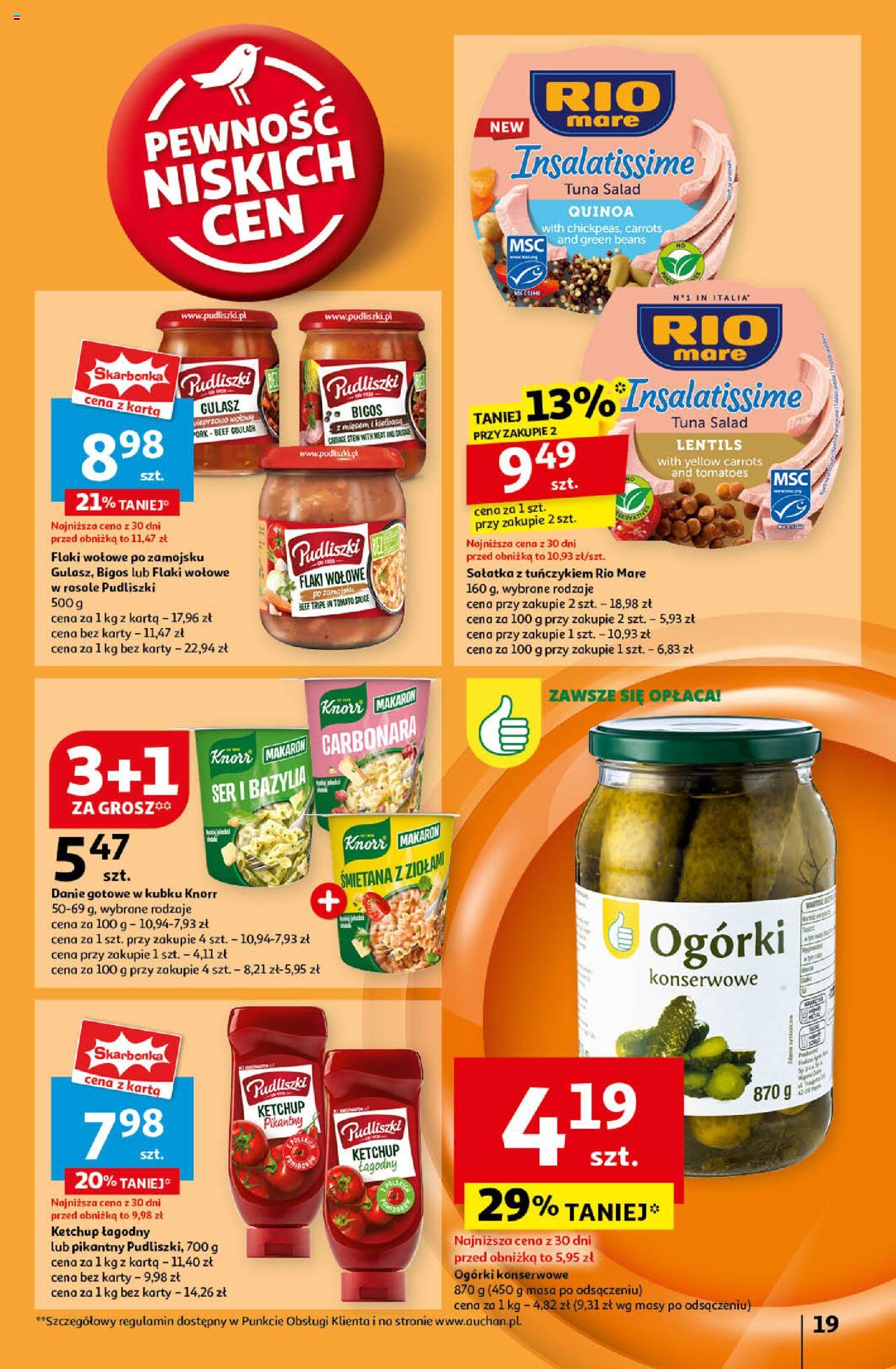 Auchan Pewność Niskich Cen Hipermarket Gazetka ważna od 19.09.2024 do 25.09.2024 strona 21