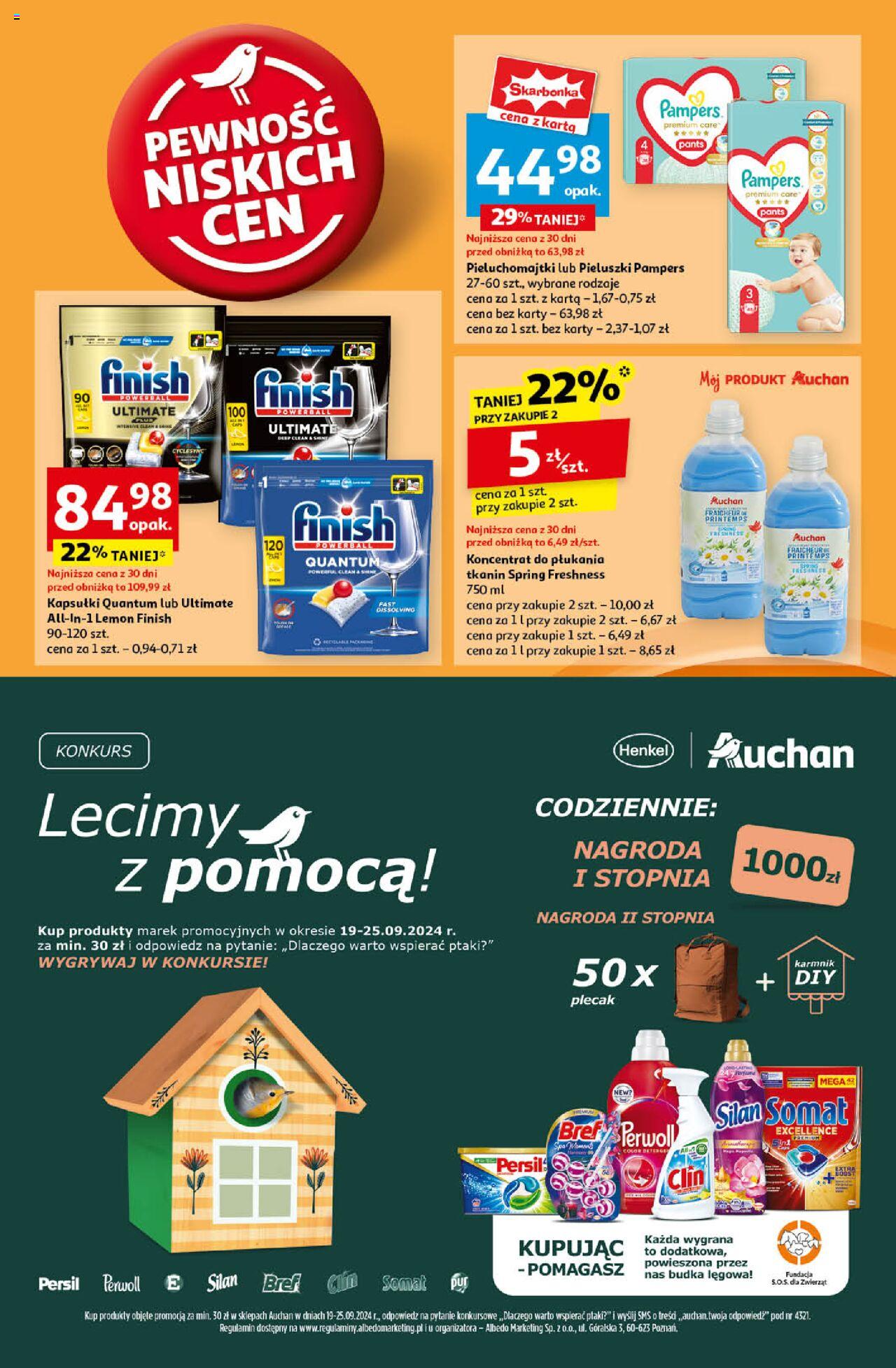 Auchan Pewność Niskich Cen Hipermarket Gazetka ważna od 19.09.2024 do 25.09.2024 strona 25