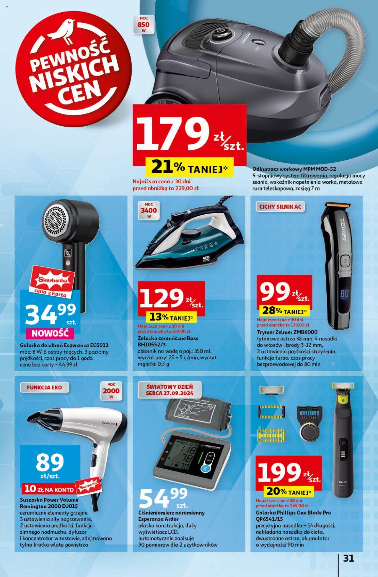 Auchan Pewność Niskich Cen Hipermarket Gazetka ważna od 19.09.2024 do 25.09.2024 strona 39