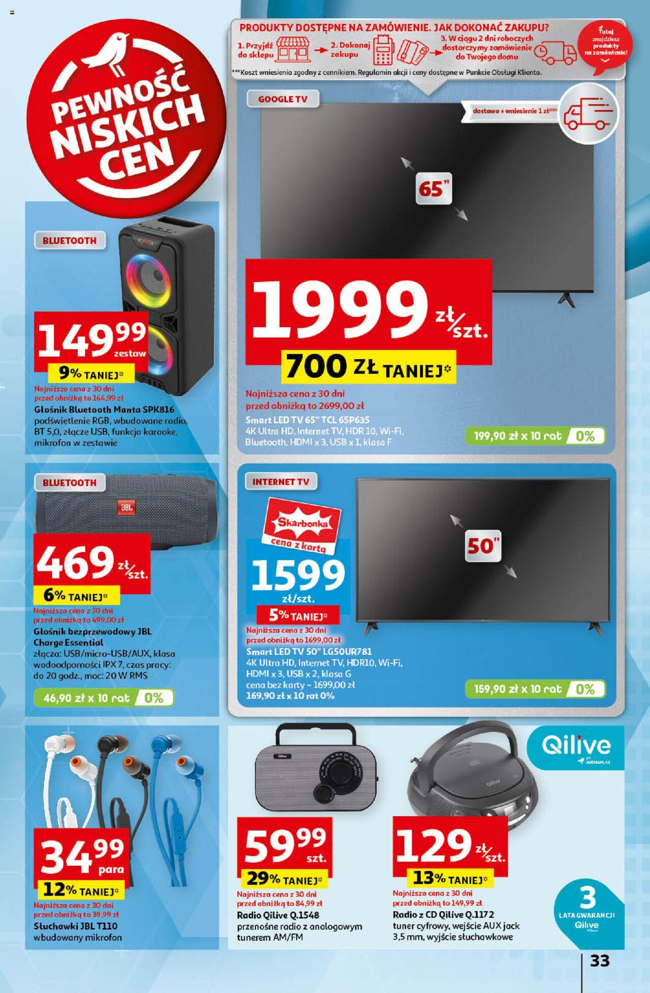 Auchan Pewność Niskich Cen Hipermarket Gazetka ważna od 19.09.2024 do 25.09.2024 strona 41