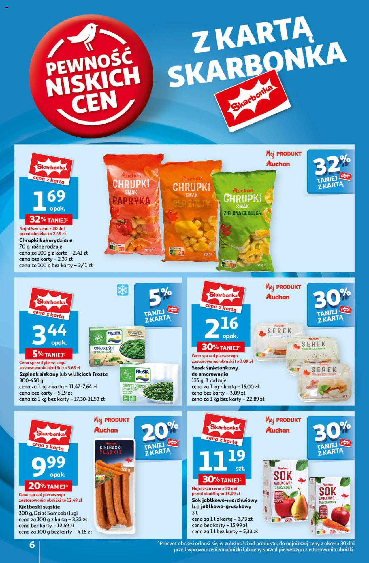 Auchan Pewność Niskich Cen Hipermarket Gazetka ważna od 19.09.2024 do 25.09.2024 strona 6