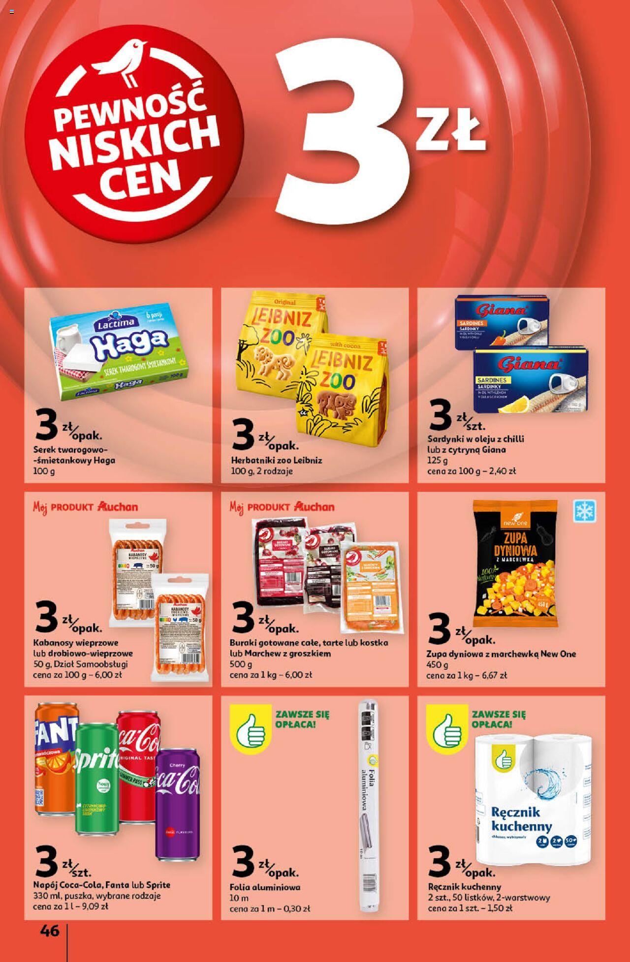 Auchan Pewność Niskich Cen Hipermarket Gazetka ważna od 19.09.2024 do 25.09.2024 strona 54
