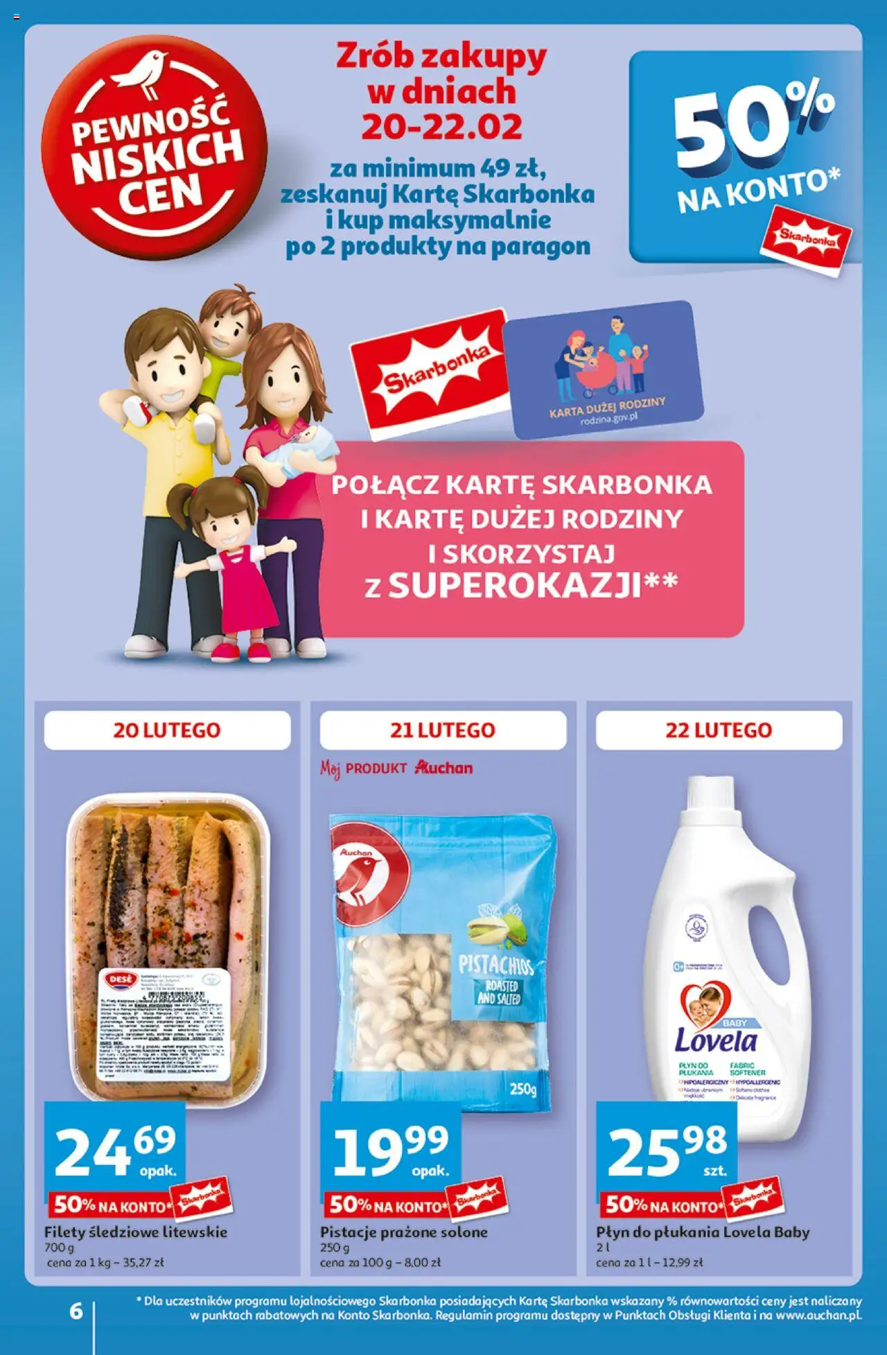 Auchan Pewność Niskich Cen Hipermarket Gazetka ważna od 20.02.2025 do 26.02.2025 strona 6