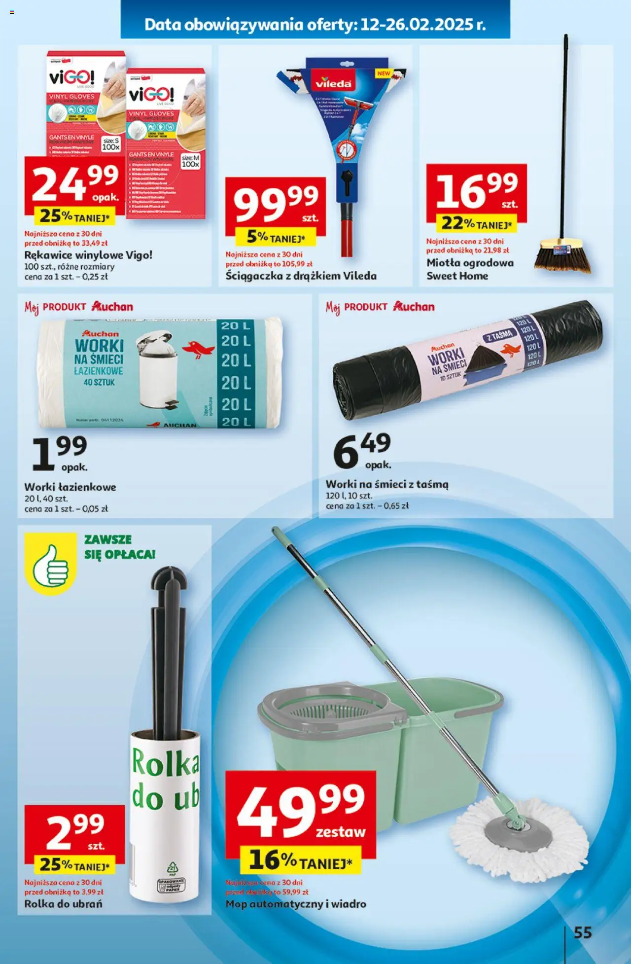 Auchan Pewność Niskich Cen Hipermarket Gazetka ważna od 20.02.2025 do 26.02.2025 strona 63