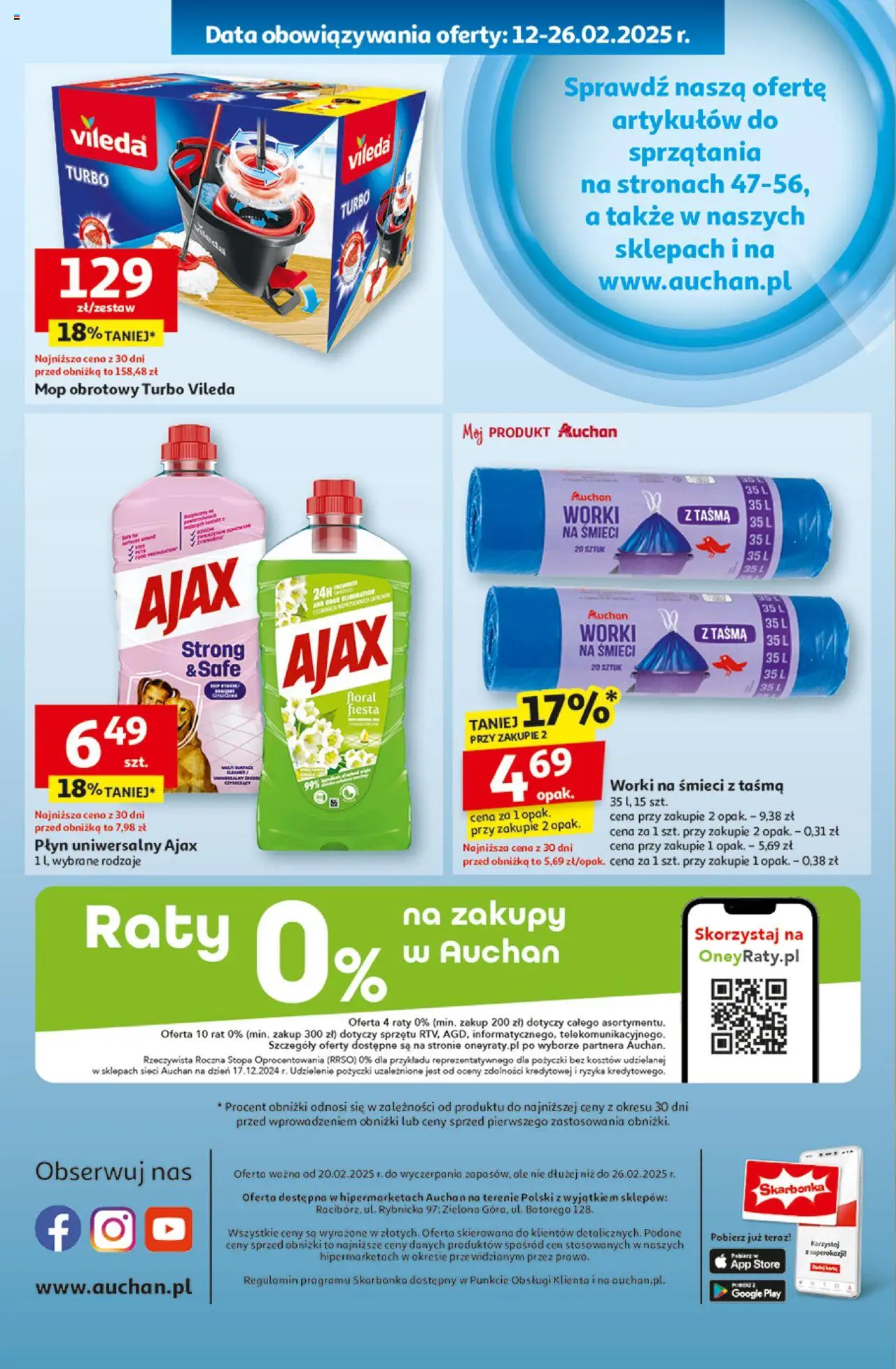 Auchan Pewność Niskich Cen Hipermarket Gazetka ważna od 20.02.2025 do 26.02.2025 strona 64