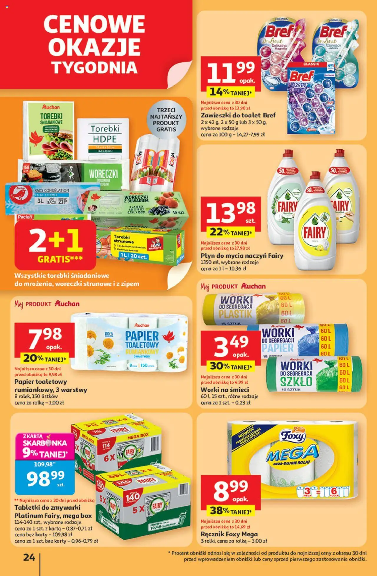 Auchan Pewność niskich cen Hipermarket Gazetka  ważna od 24.07.2025 do 30.07.2025 strona 24