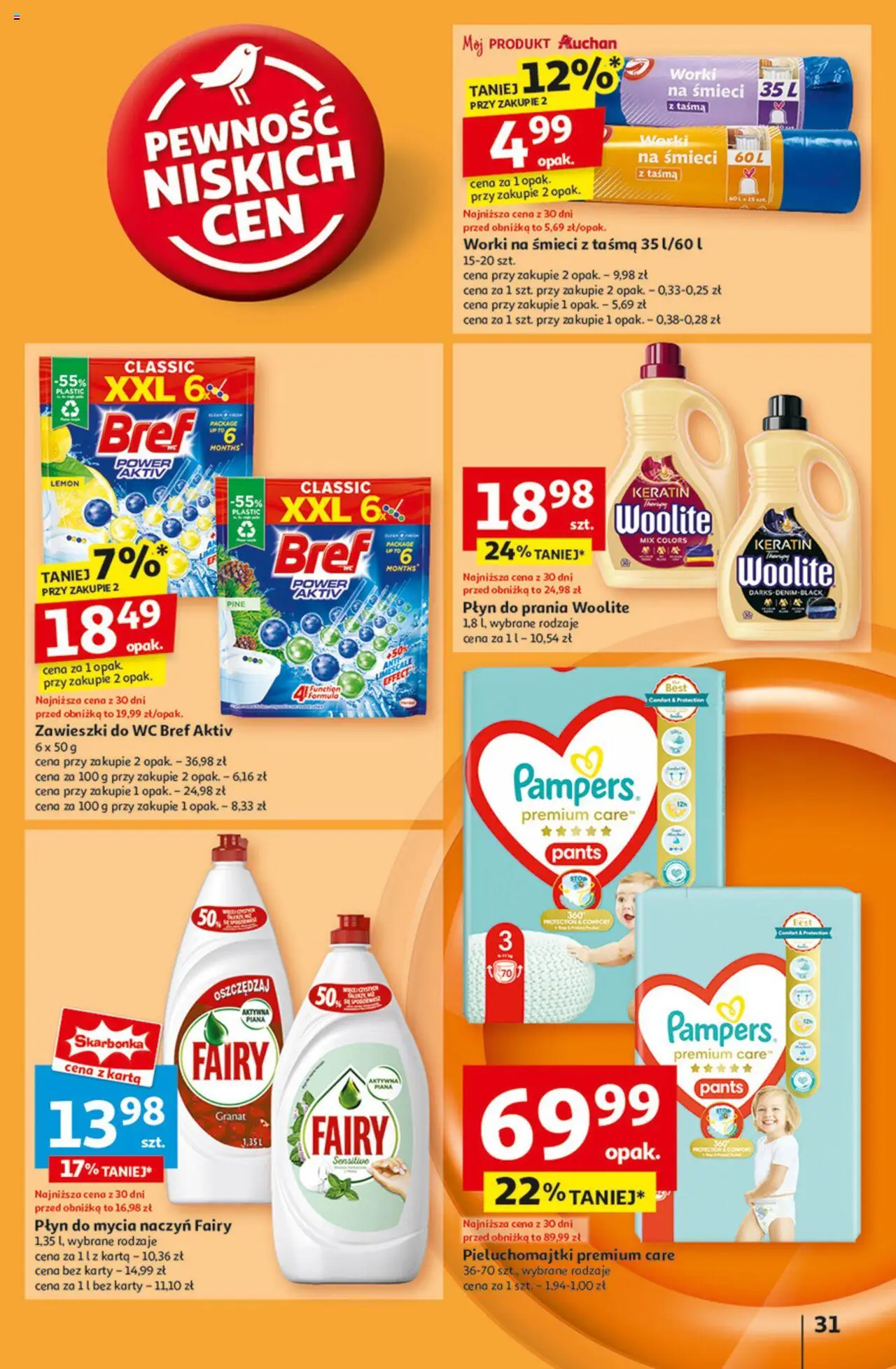 Auchan Pewność Niskich Cen Hipermarket Gazetka ważna  od 30.01.2025 do 05.02.2025 strona 28