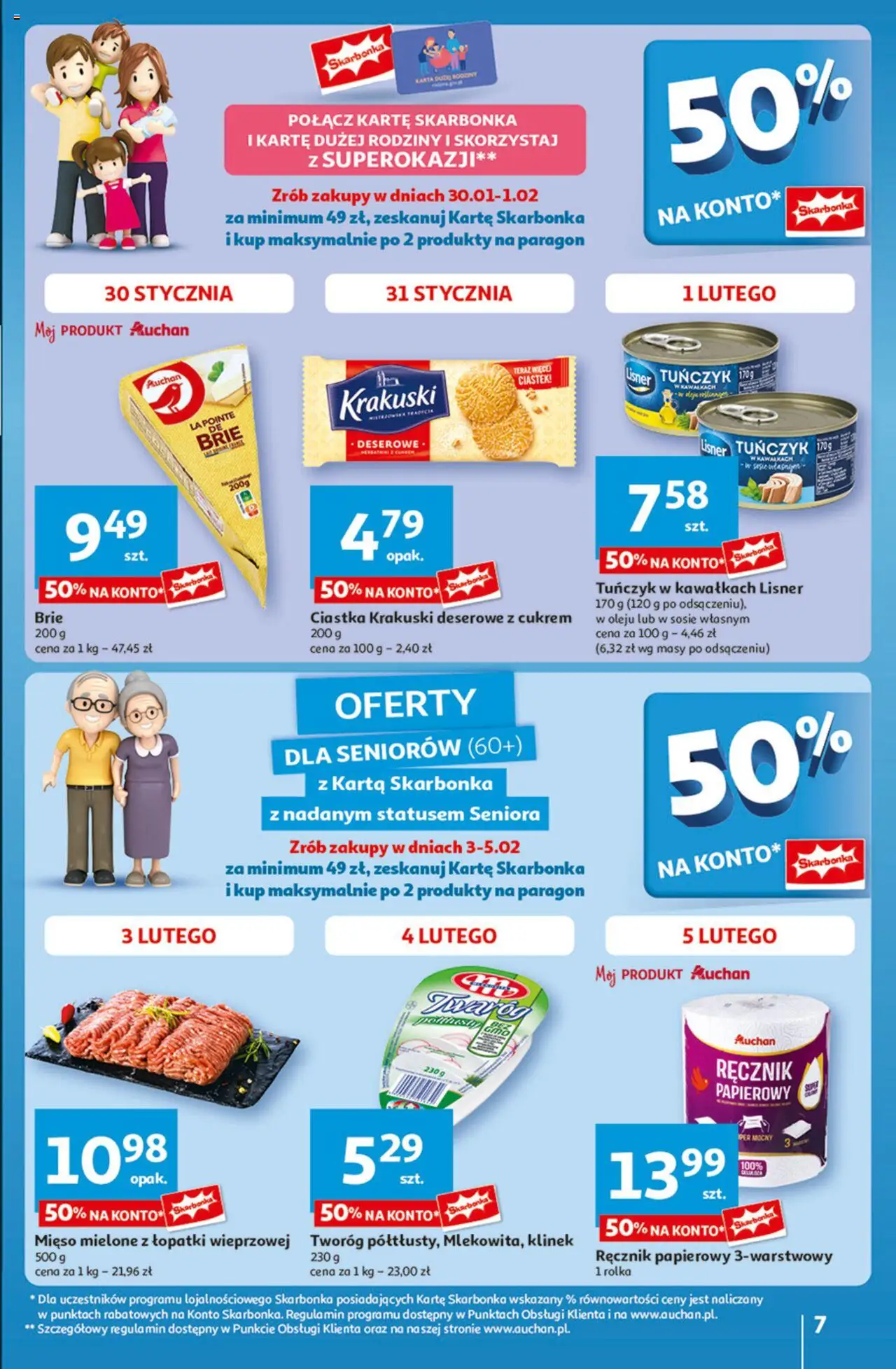 Auchan Pewność Niskich Cen Hipermarket Gazetka ważna  od 30.01.2025 do 05.02.2025 strona 6