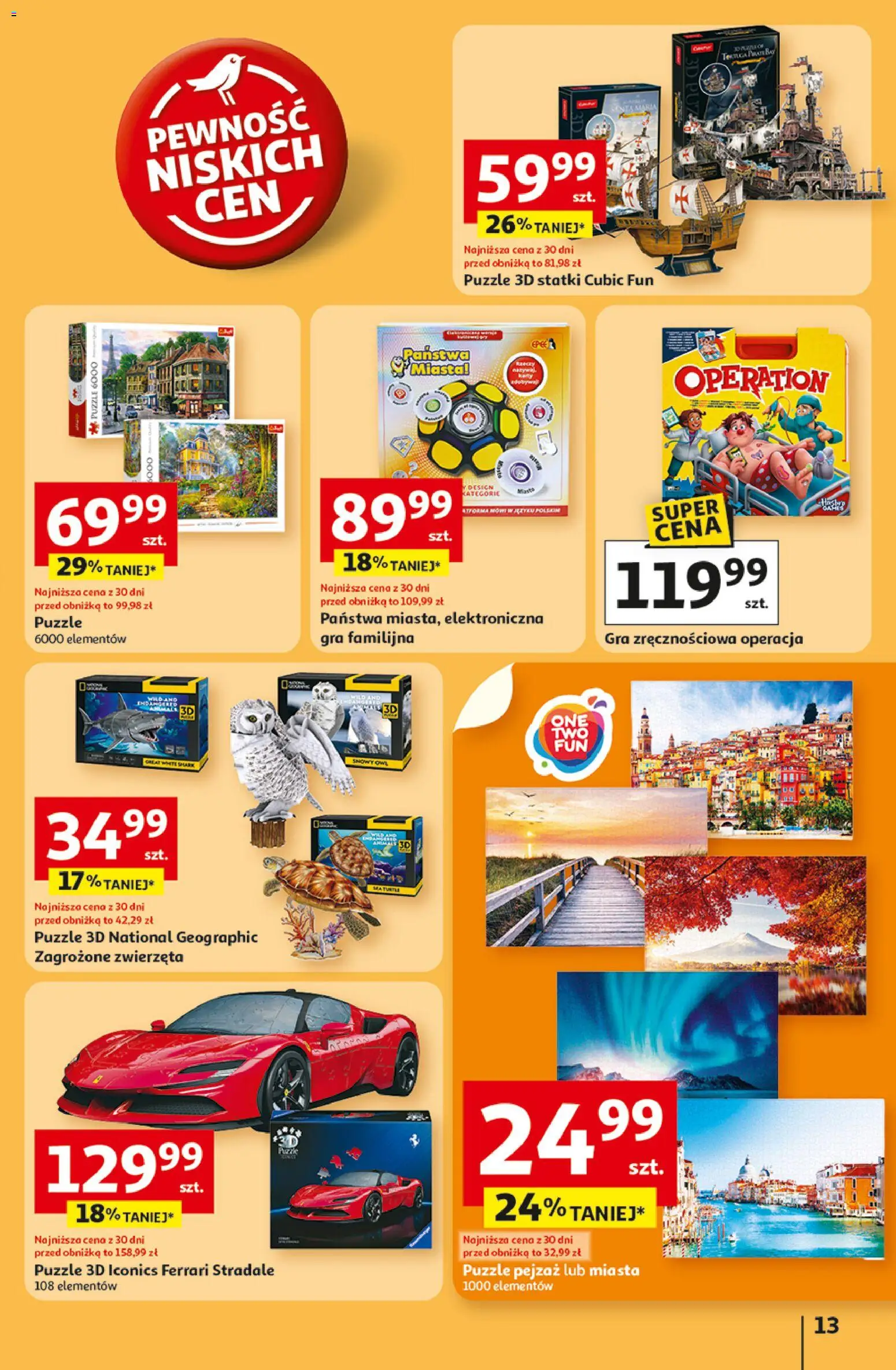 Auchan Pewność niskich cen Hipermarket Gazetka ważna od 30.10.2025 do 05.11.2025 strona 13