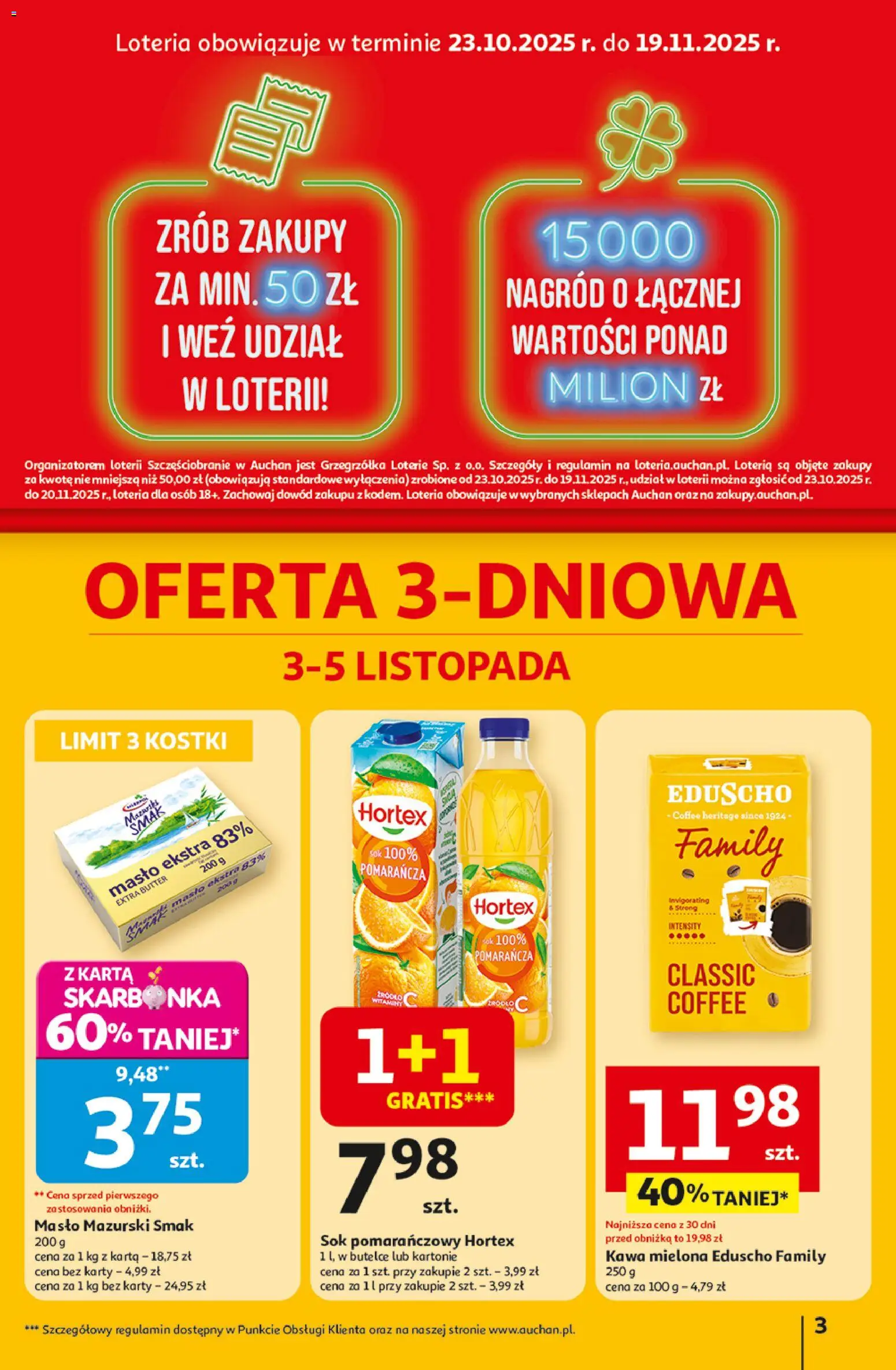 Auchan Pewność niskich cen Hipermarket Gazetka ważna od 30.10.2025 do 05.11.2025 strona 3
