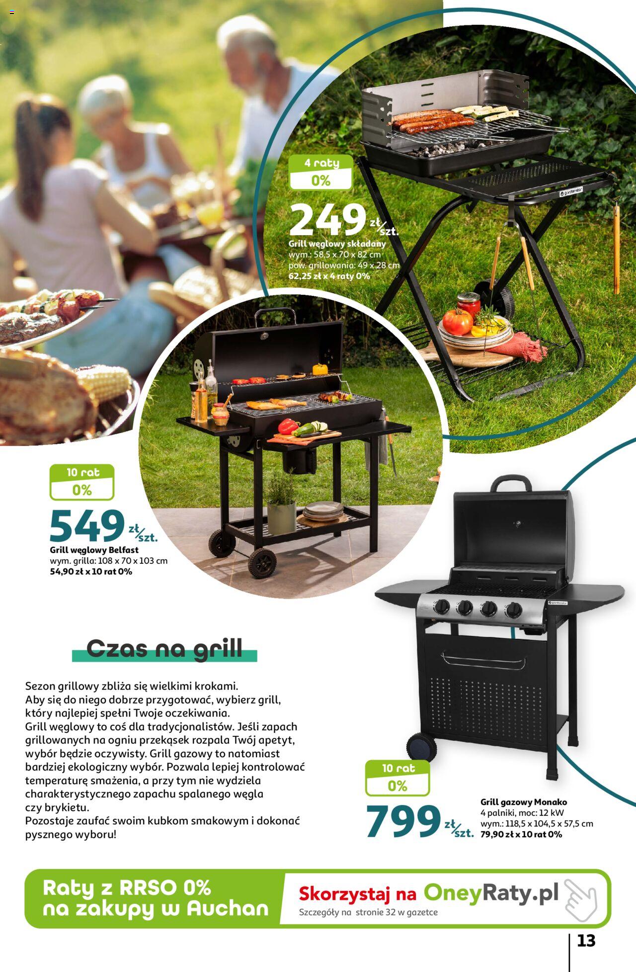 Auchan Piękno wokół Twojego domu Hipermarket Gazetka ważna od 04.04.2024 do 15.05.2024 strona 13