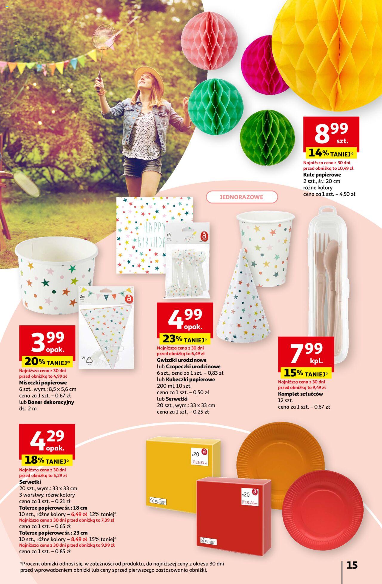 Auchan Piękno wokół Twojego domu Hipermarket Gazetka ważna od 04.04.2024 do 15.05.2024 strona 15
