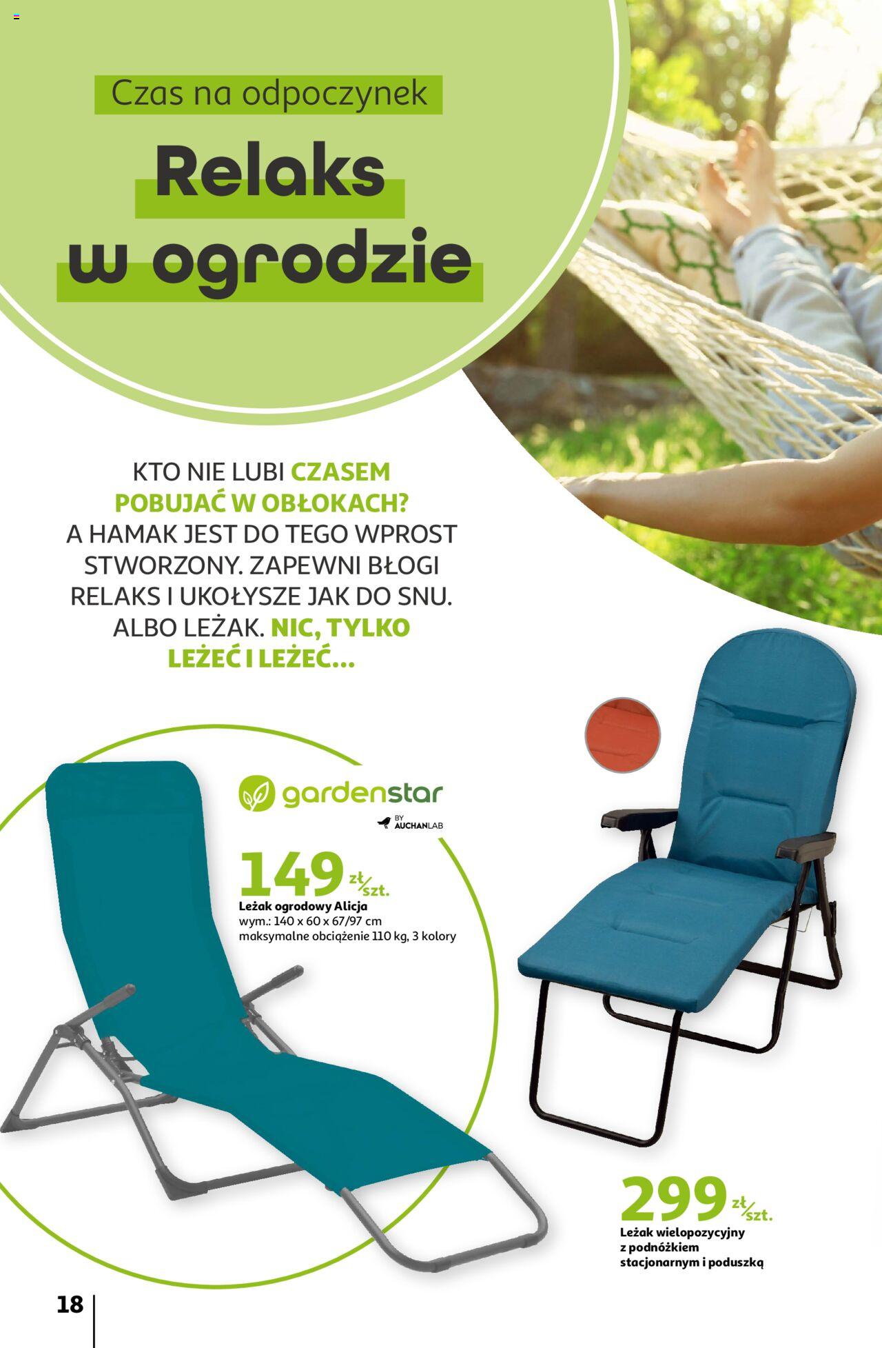 Auchan Piękno wokół Twojego domu Hipermarket Gazetka ważna od 04.04.2024 do 15.05.2024 strona 18