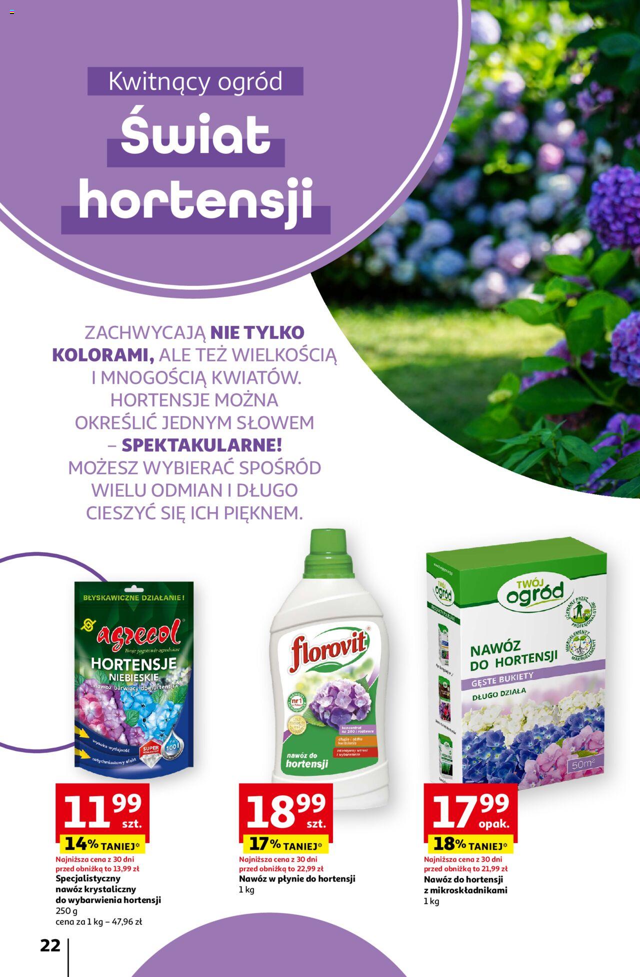 Auchan Piękno wokół Twojego domu Hipermarket Gazetka ważna od 04.04.2024 do 15.05.2024 strona 22