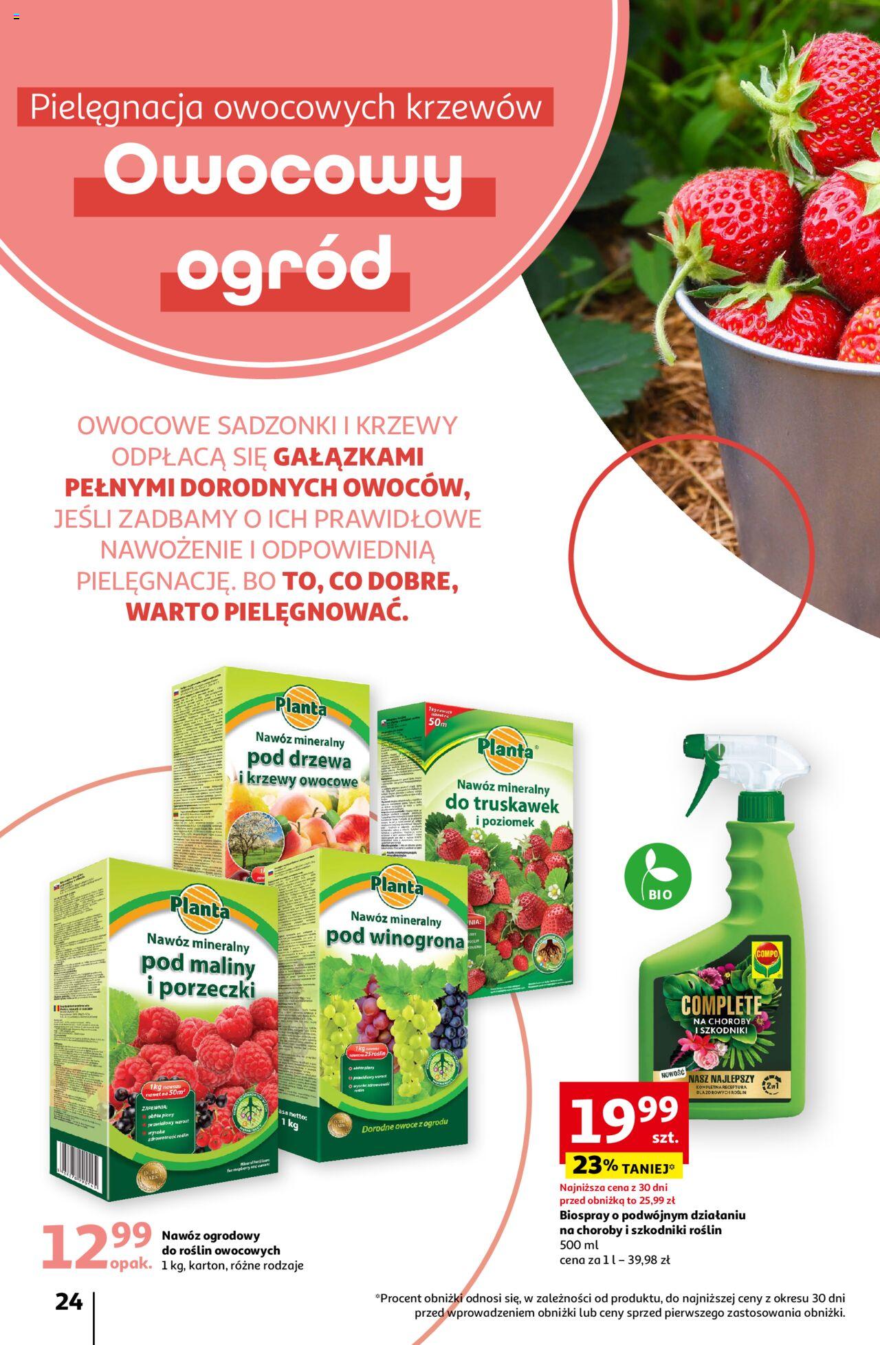 Auchan Piękno wokół Twojego domu Hipermarket Gazetka ważna od 04.04.2024 do 15.05.2024 strona 24