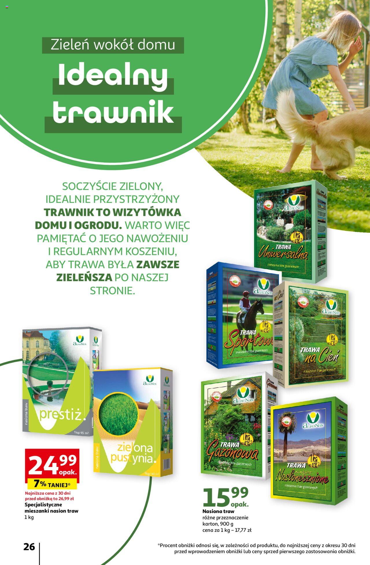 Auchan Piękno wokół Twojego domu Hipermarket Gazetka ważna od 04.04.2024 do 15.05.2024 strona 26