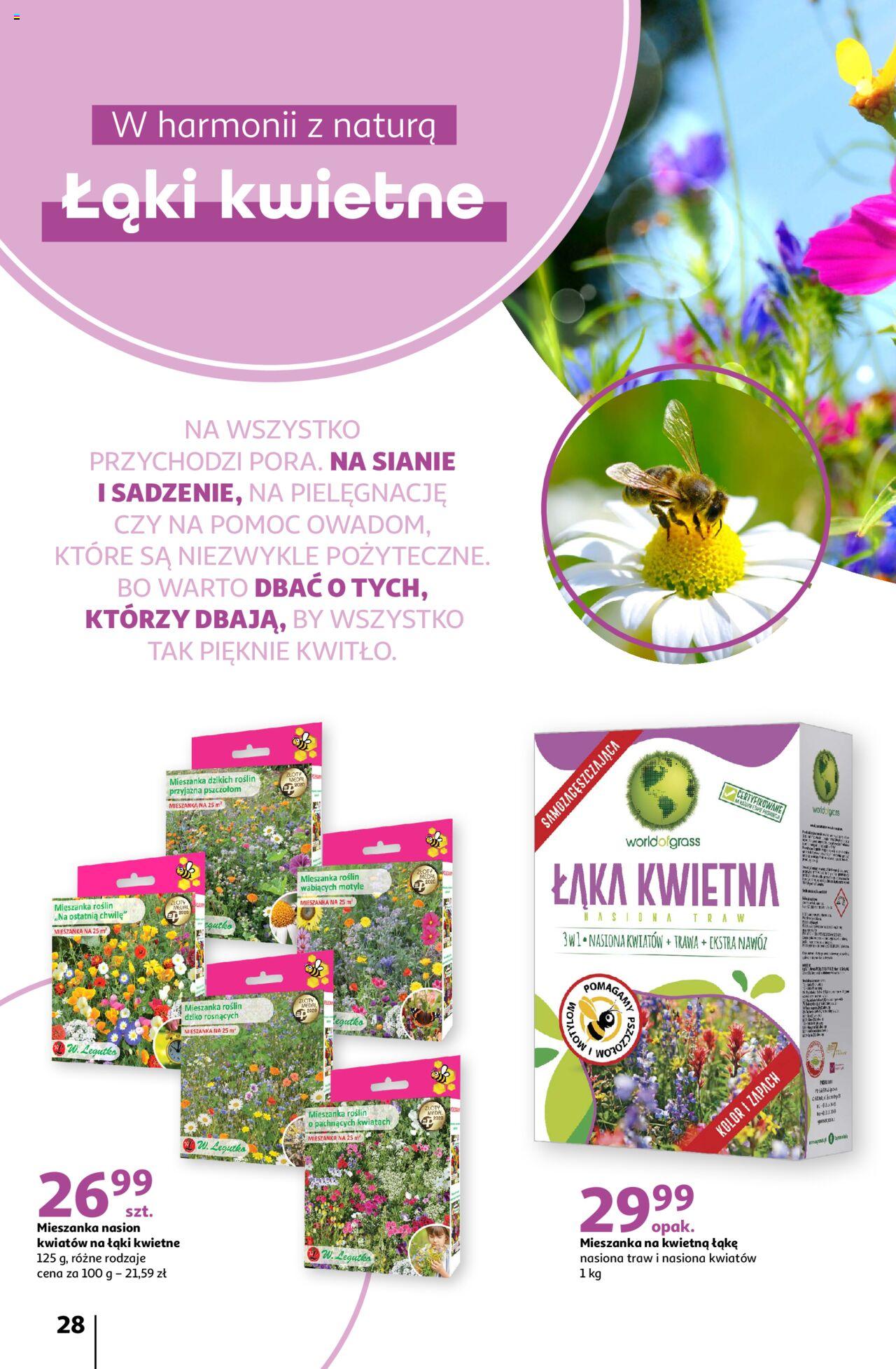 Auchan Piękno wokół Twojego domu Hipermarket Gazetka ważna od 04.04.2024 do 15.05.2024 strona 28