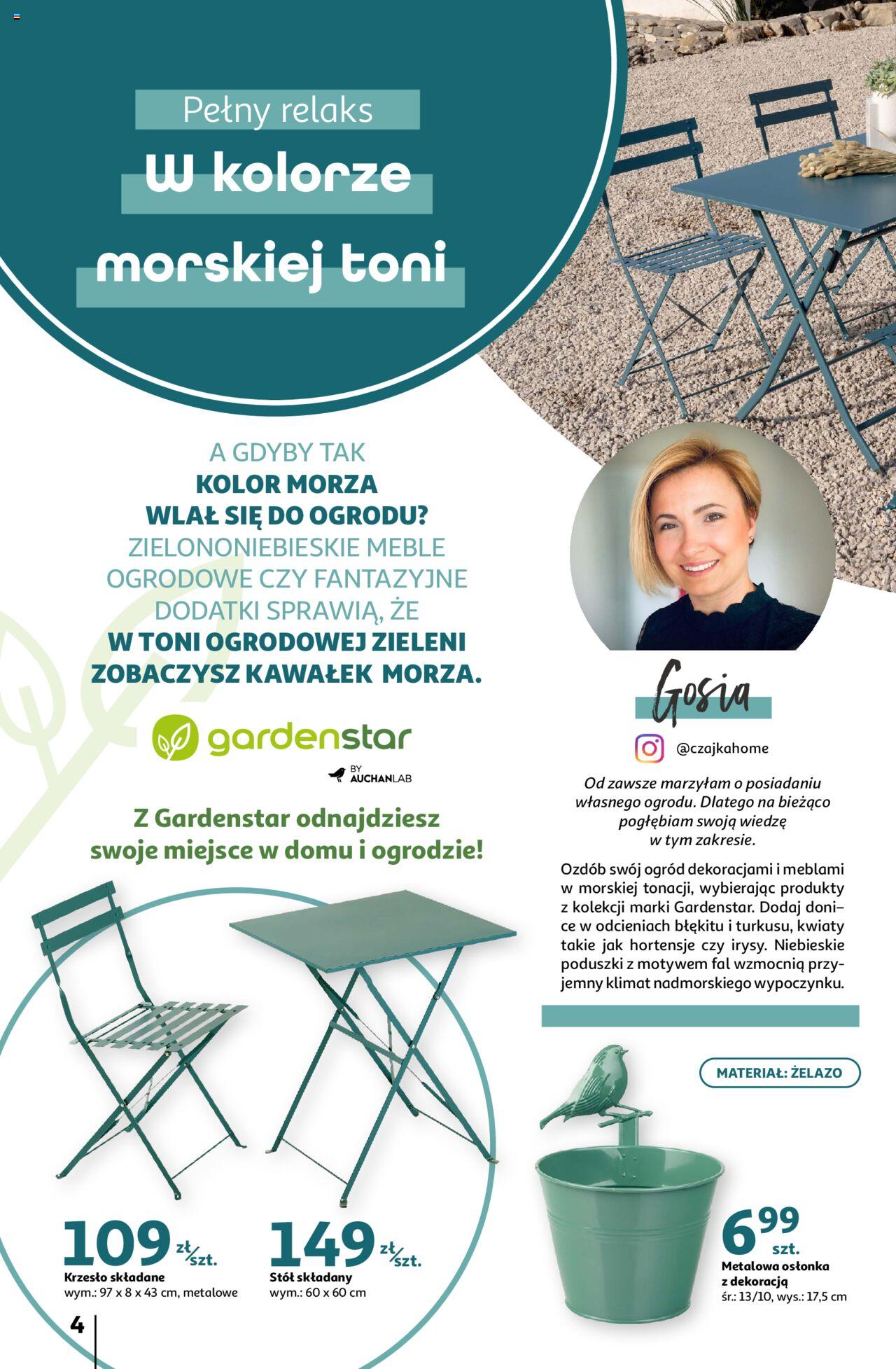 Auchan Piękno wokół Twojego domu Hipermarket Gazetka ważna od 04.04.2024 do 15.05.2024 strona 4