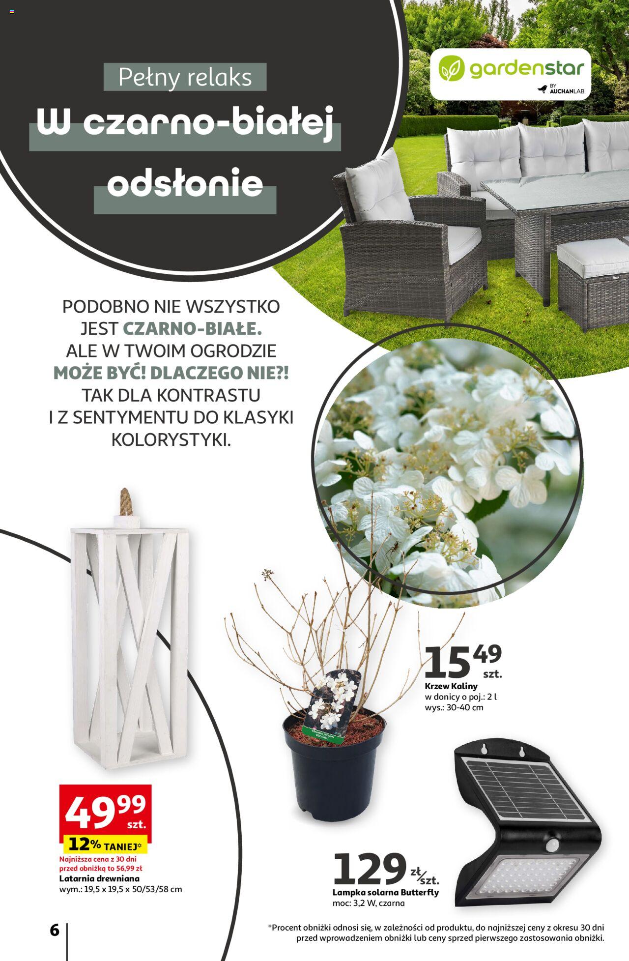 Auchan Piękno wokół Twojego domu Hipermarket Gazetka ważna od 04.04.2024 do 15.05.2024 strona 6
