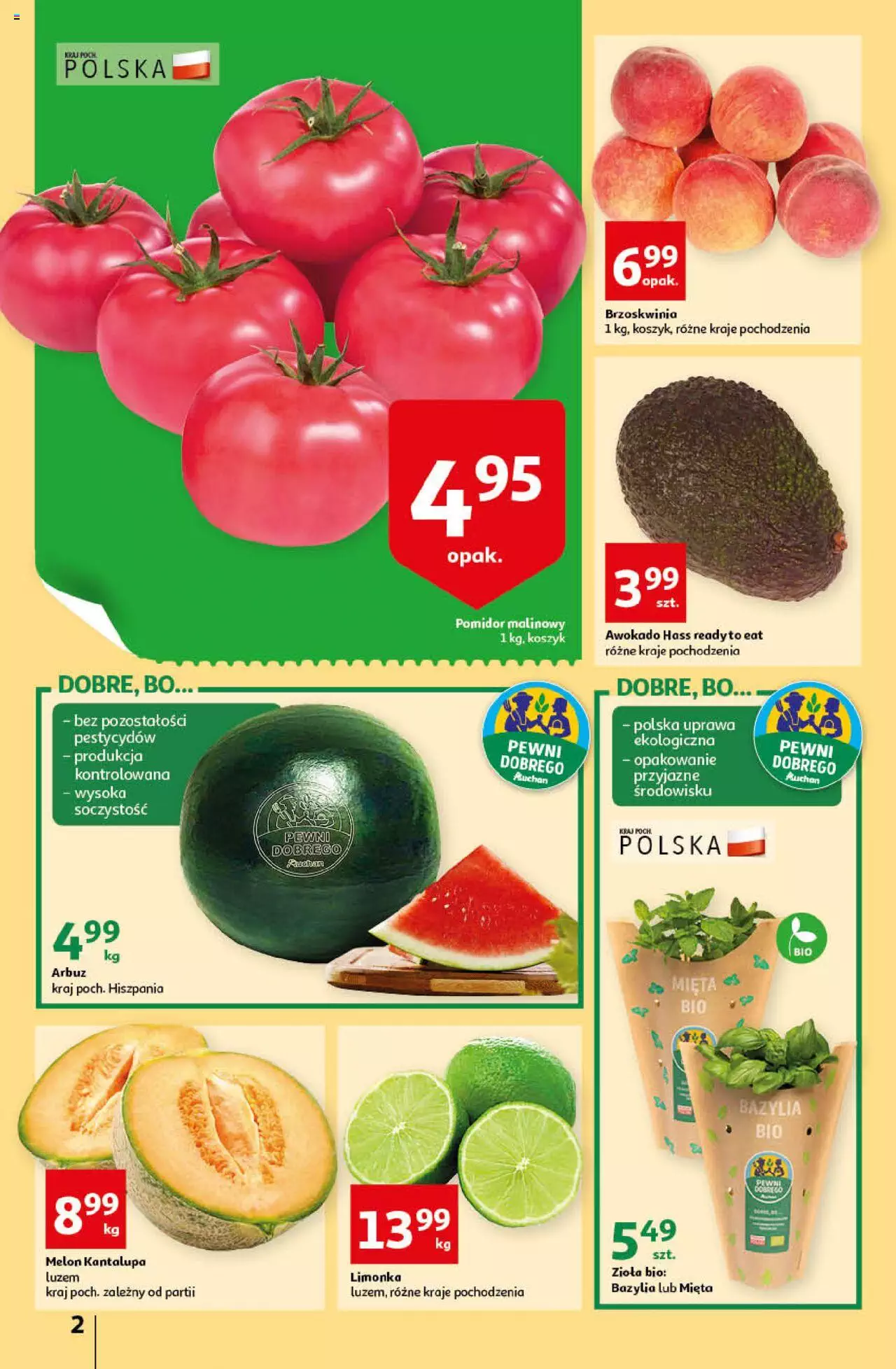 Auchan przeNISKIE CENY Prze SŁONECZNE oferty Hipermarkety gazetka ważna od 30.06.2022 do 06.07.2022 strona 2