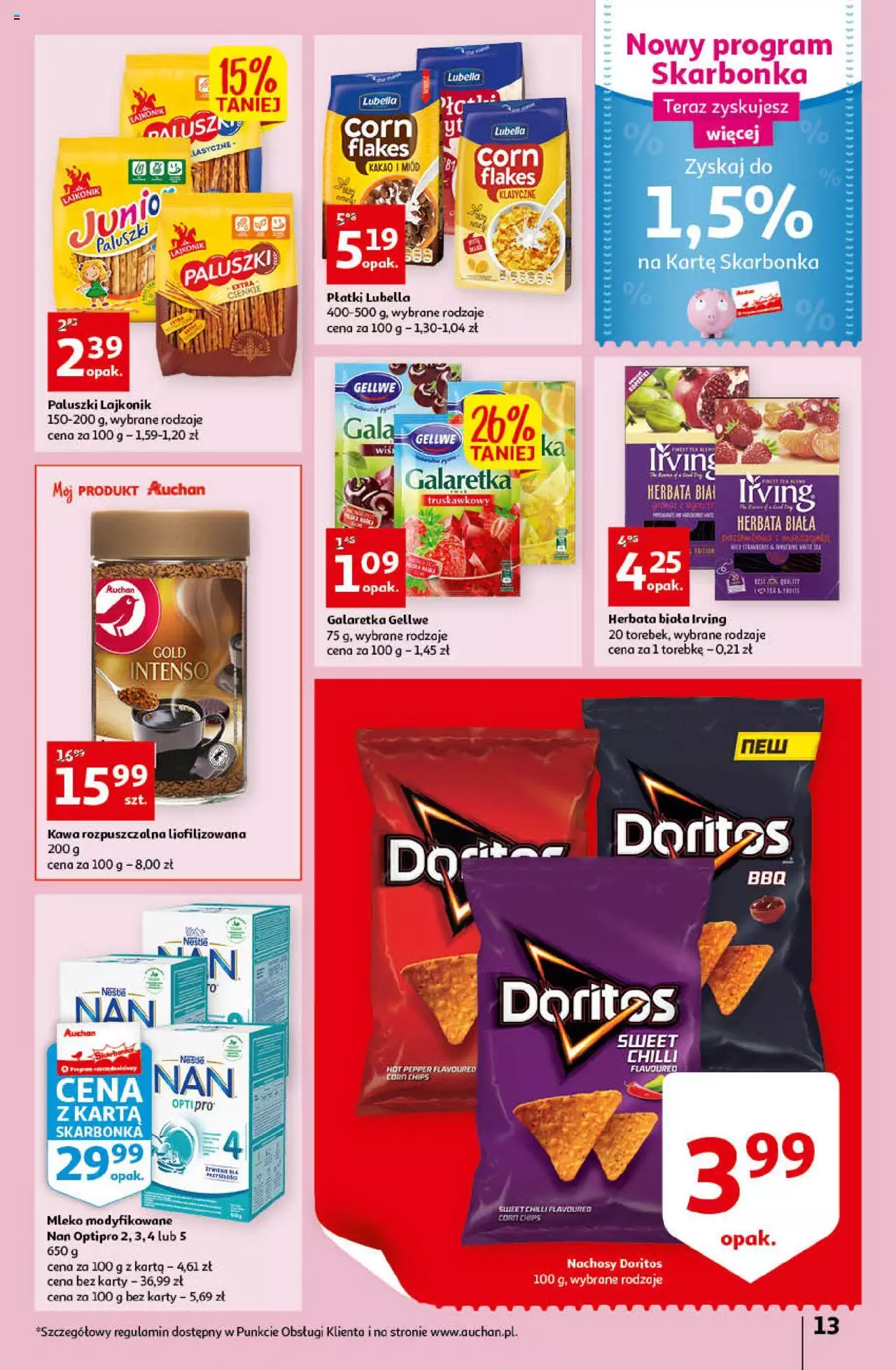 Auchan przeNISKIE CENY Prze SŁONECZNE oferty Hipermarkety gazetka ważna od 30.06.2022 do 06.07.2022 strona 13