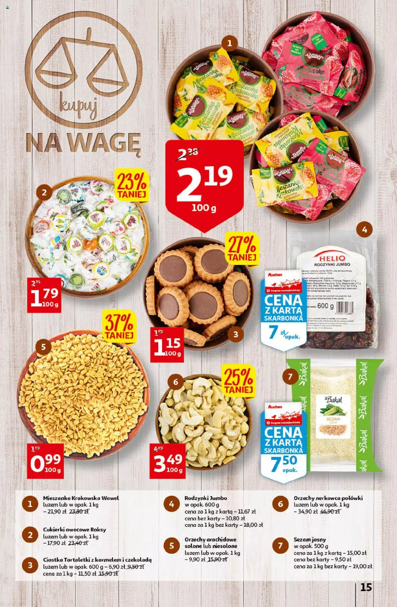 Auchan przeNISKIE CENY Prze SŁONECZNE oferty Hipermarkety gazetka ważna od 30.06.2022 do 06.07.2022 strona 15