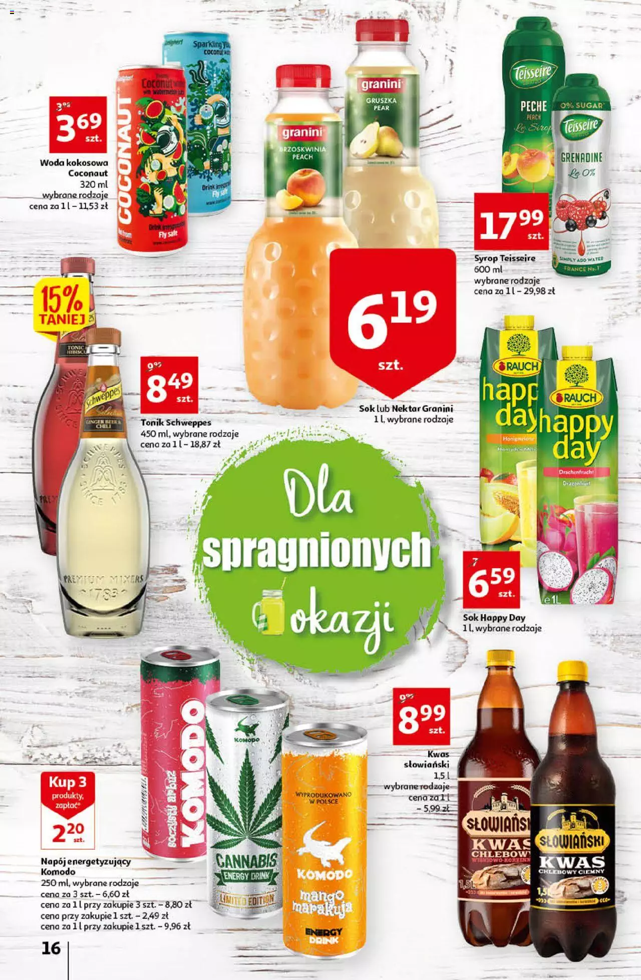 Auchan przeNISKIE CENY Prze SŁONECZNE oferty Hipermarkety gazetka ważna od 30.06.2022 do 06.07.2022 strona 16