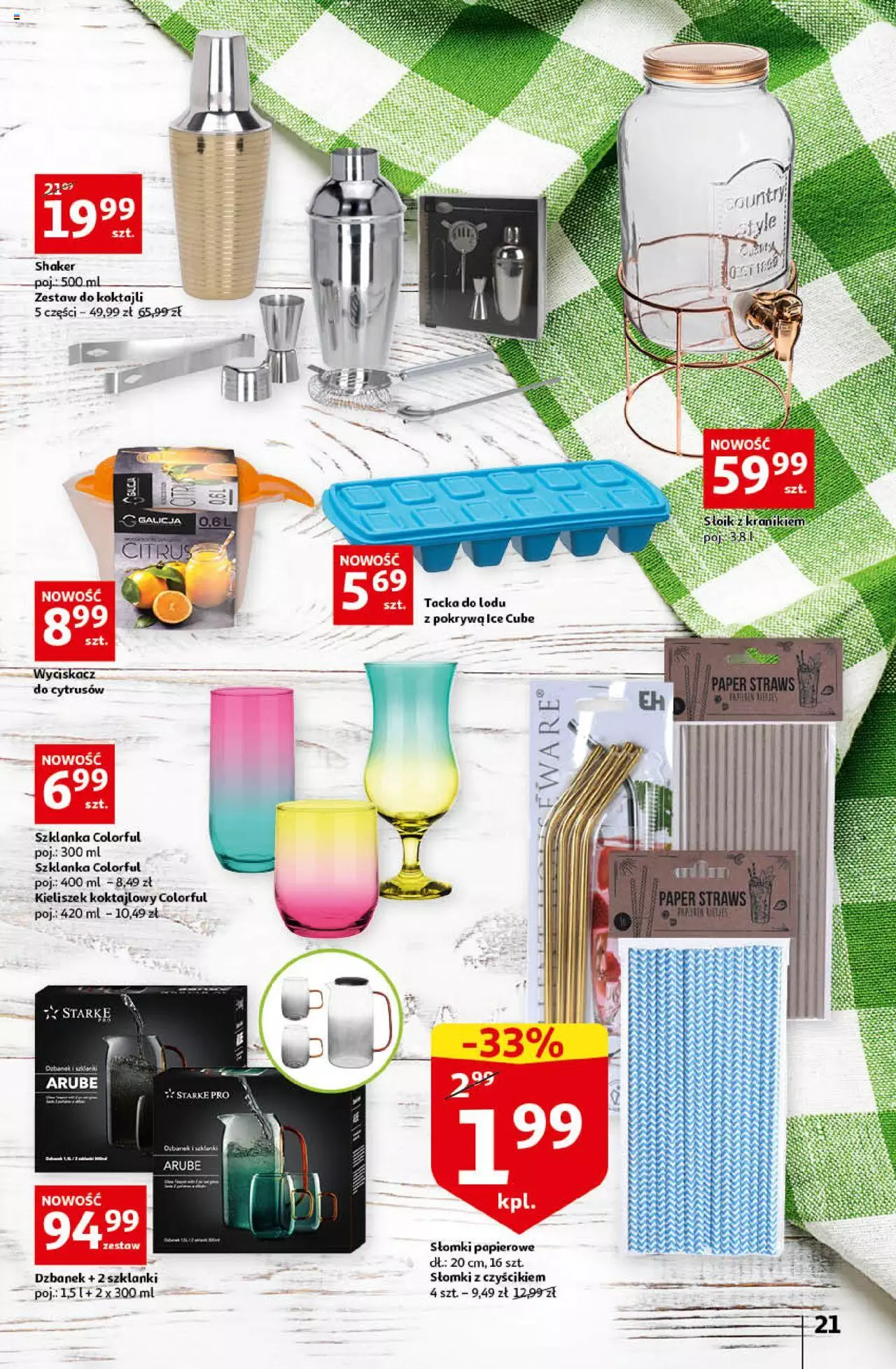 Auchan przeNISKIE CENY Prze SŁONECZNE oferty Hipermarkety gazetka ważna od 30.06.2022 do 06.07.2022 strona 21