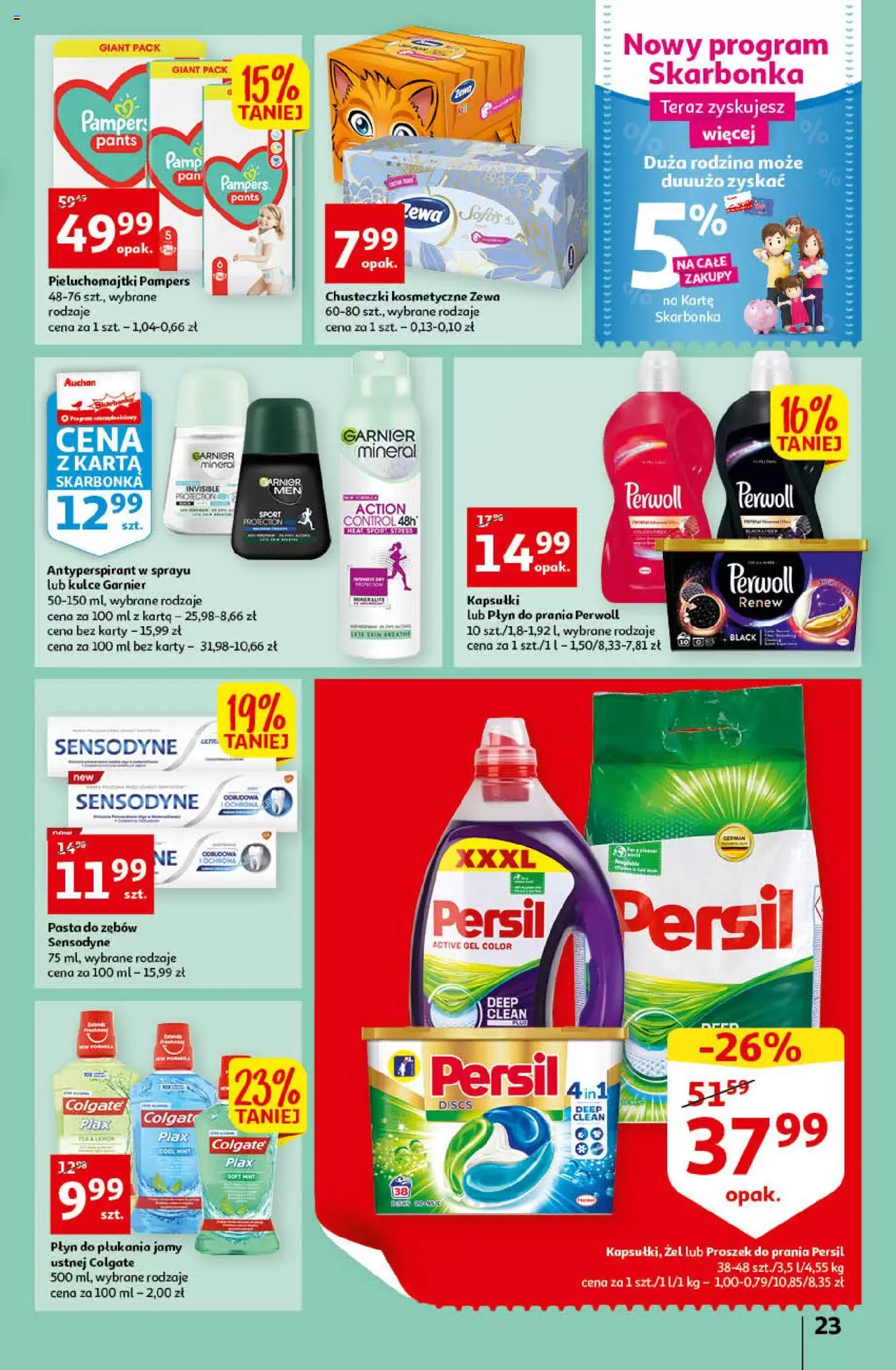 Auchan przeNISKIE CENY Prze SŁONECZNE oferty Hipermarkety gazetka ważna od 30.06.2022 do 06.07.2022 strona 23