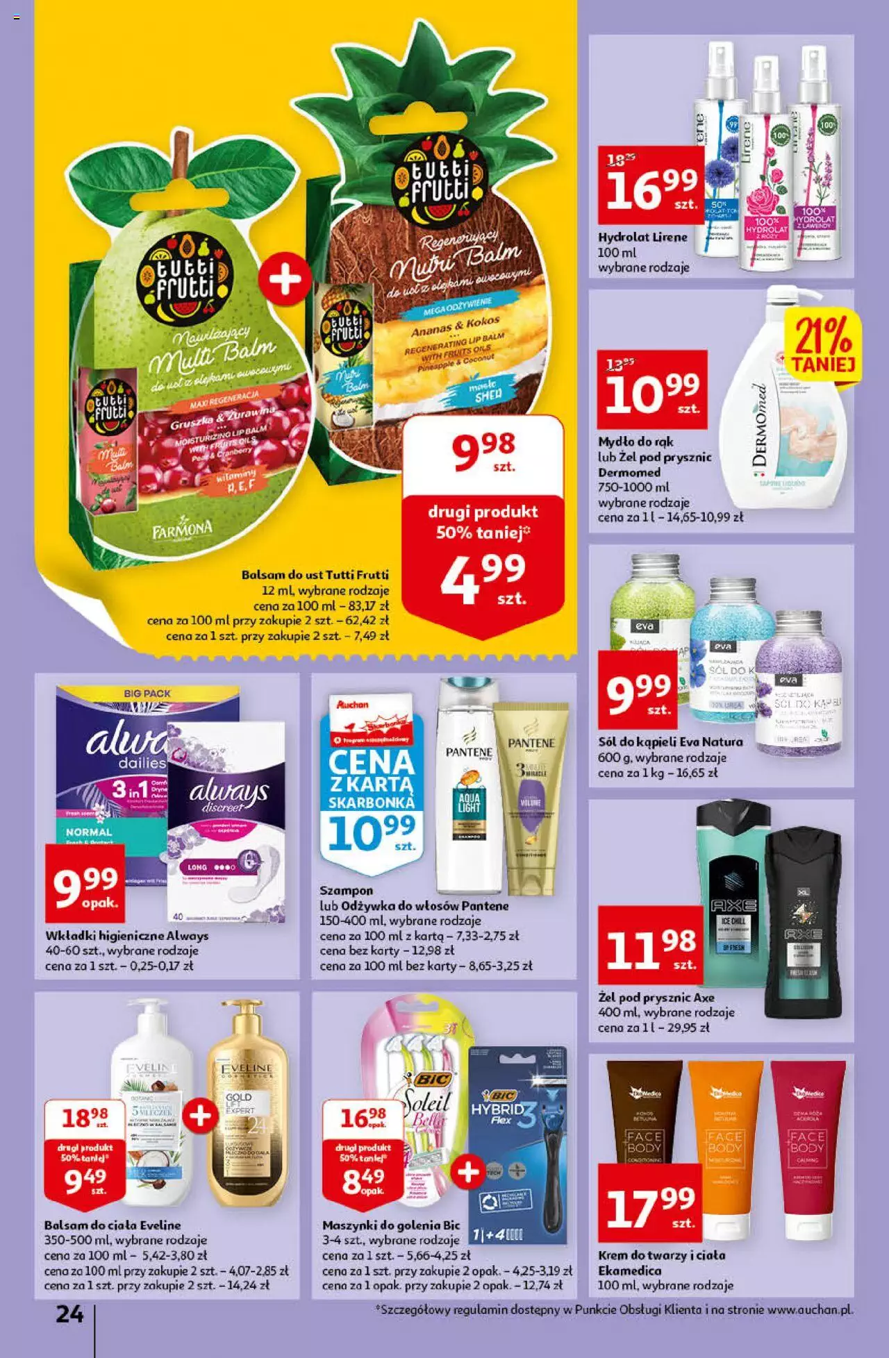 Auchan przeNISKIE CENY Prze SŁONECZNE oferty Hipermarkety gazetka ważna od 30.06.2022 do 06.07.2022 strona 24