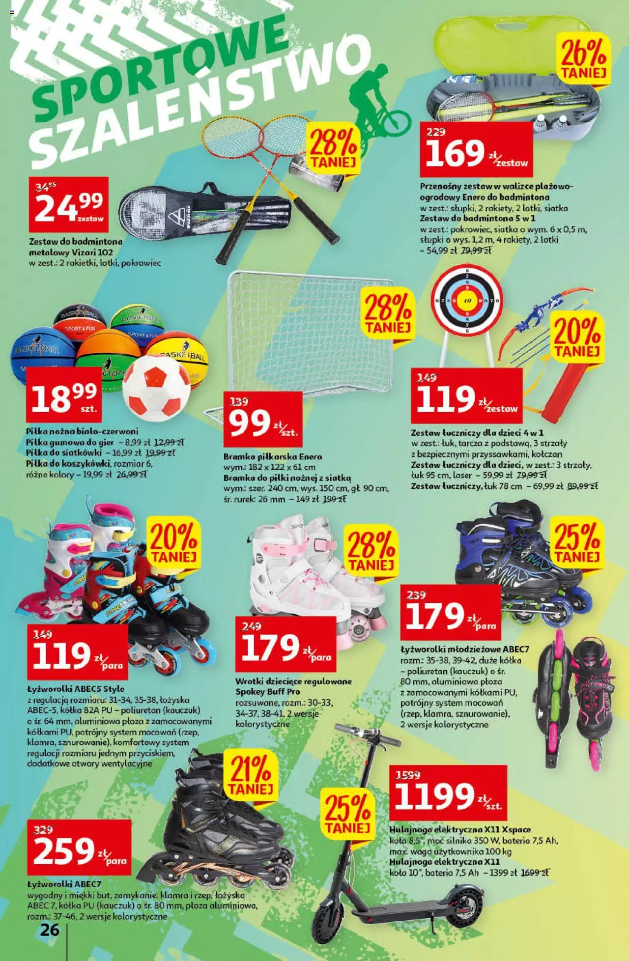Auchan przeNISKIE CENY Prze SŁONECZNE oferty Hipermarkety gazetka ważna od 30.06.2022 do 06.07.2022 strona 26