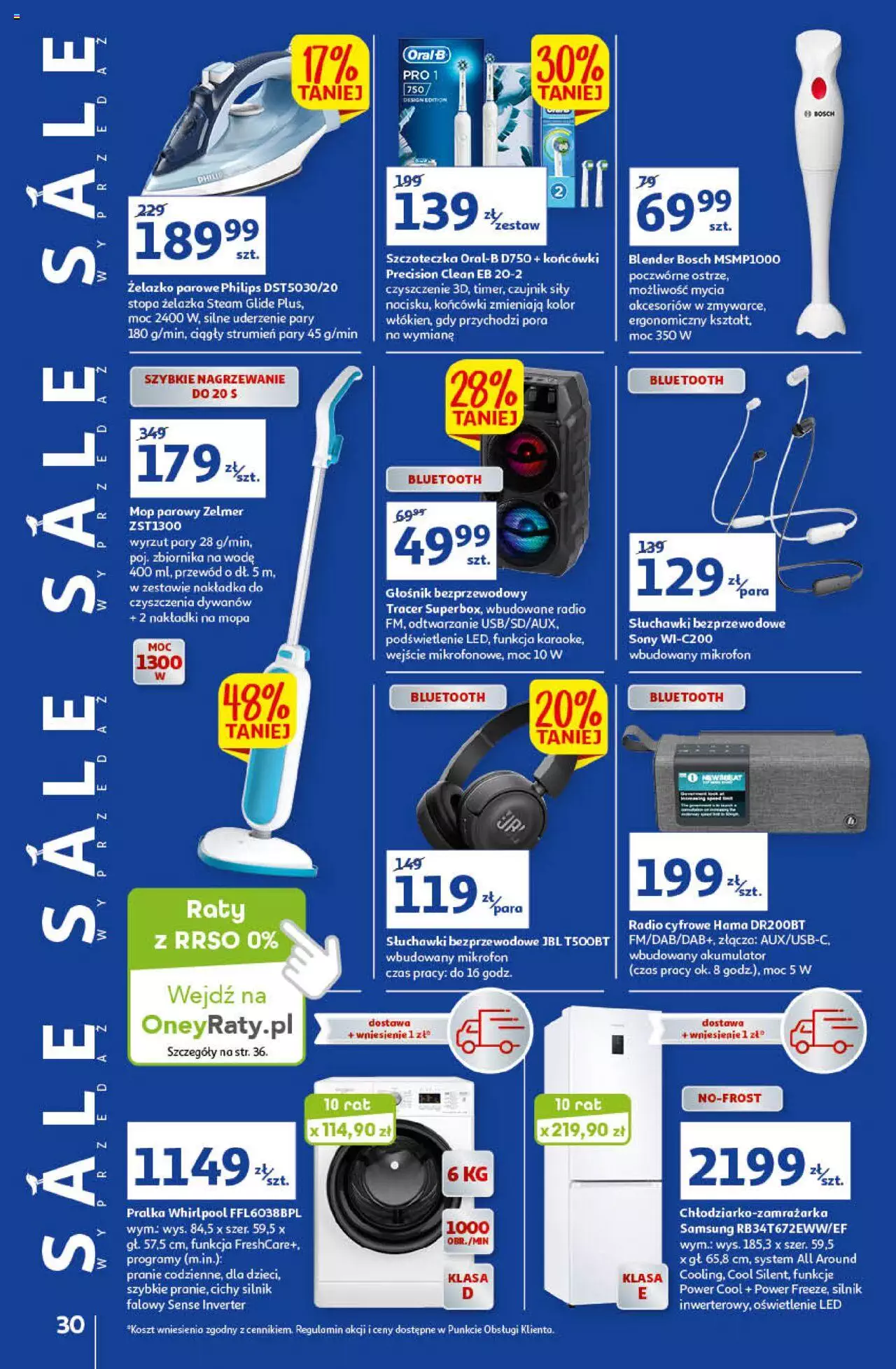 Auchan przeNISKIE CENY Prze SŁONECZNE oferty Hipermarkety gazetka ważna od 30.06.2022 do 06.07.2022 strona 30
