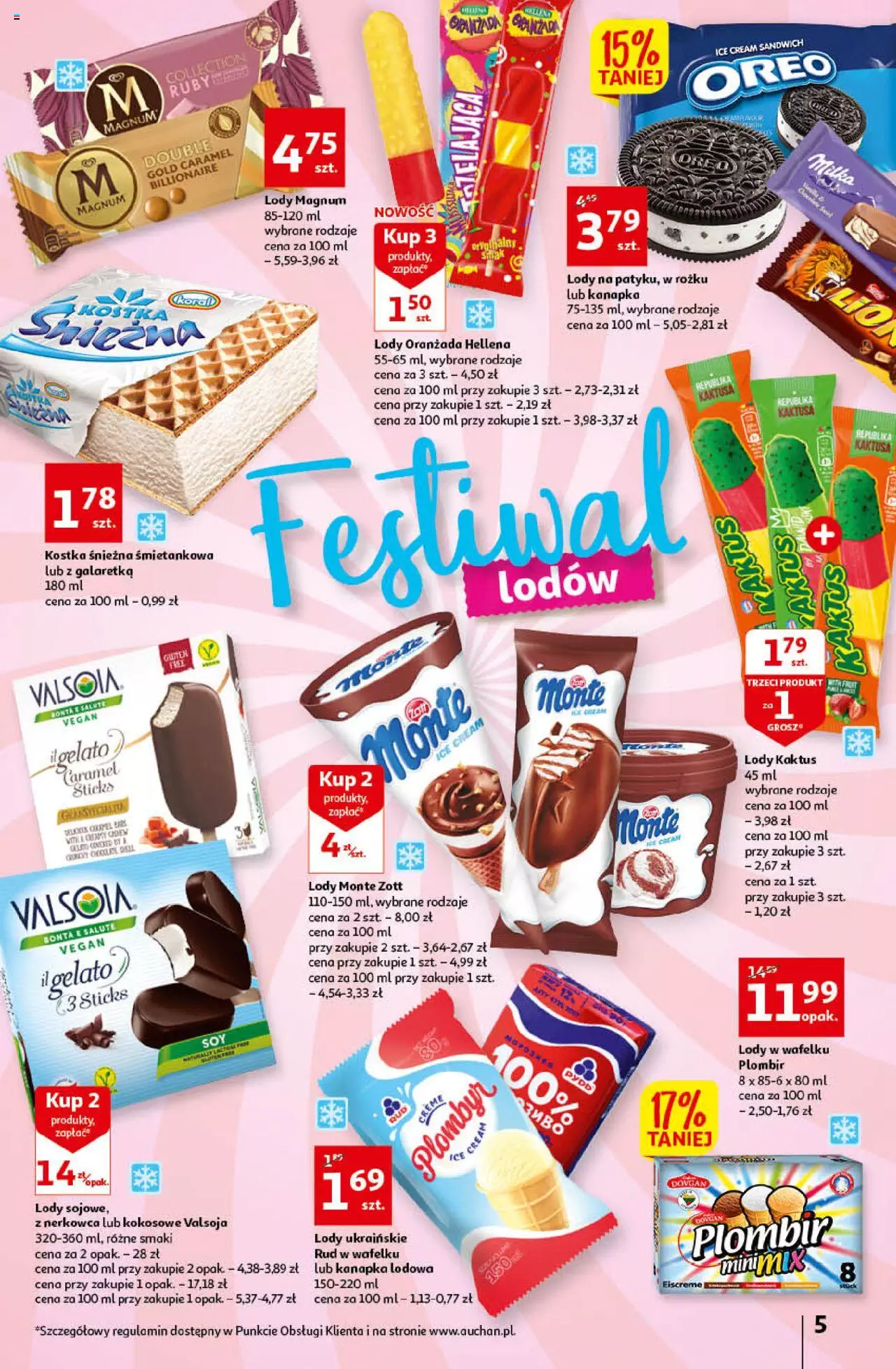 Auchan przeNISKIE CENY Prze SŁONECZNE oferty Hipermarkety gazetka ważna od 30.06.2022 do 06.07.2022 strona 5