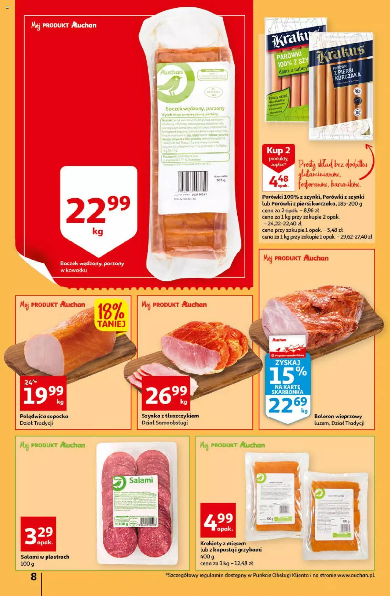 Auchan przeNISKIE CENY Prze SŁONECZNE oferty Hipermarkety gazetka ważna od 30.06.2022 do 06.07.2022 strona 8