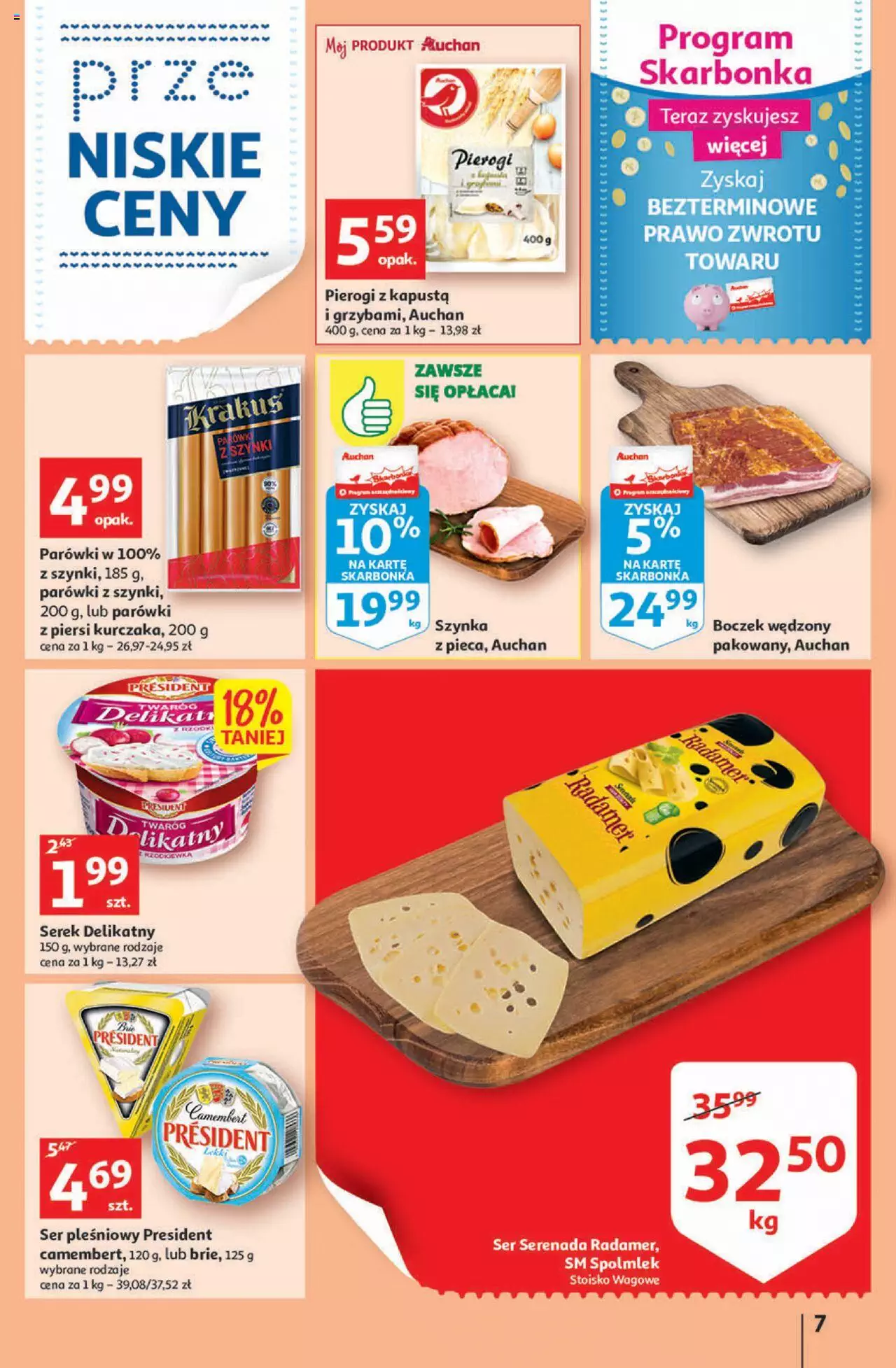 Auchan przeNISKIE CENY – Przekorzyści cenowe Supermarkety gazetka ważna od 22.09.2022 do 28.09.2022 strona 7