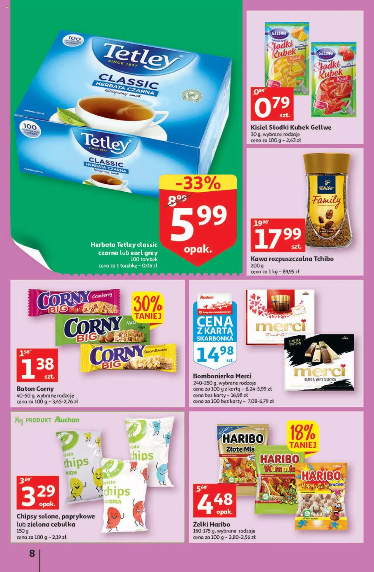 Auchan przeNISKIE CENY – Przekorzyści cenowe Supermarkety gazetka ważna od 22.09.2022 do 28.09.2022 strona 8