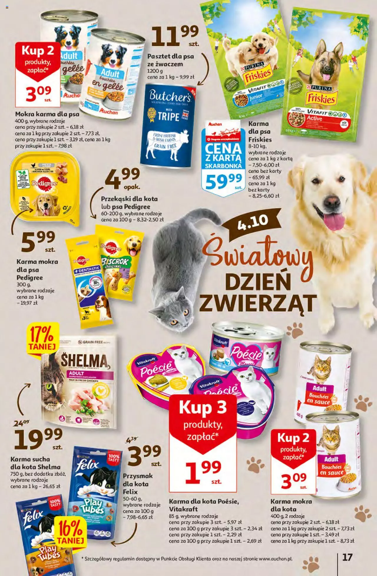 Auchan przeNISKIE CENY – przeKorzyści z markami Auchan Hipermarkety gazetka ważna od 29.09.2022 do 05.10.2022 strona 17