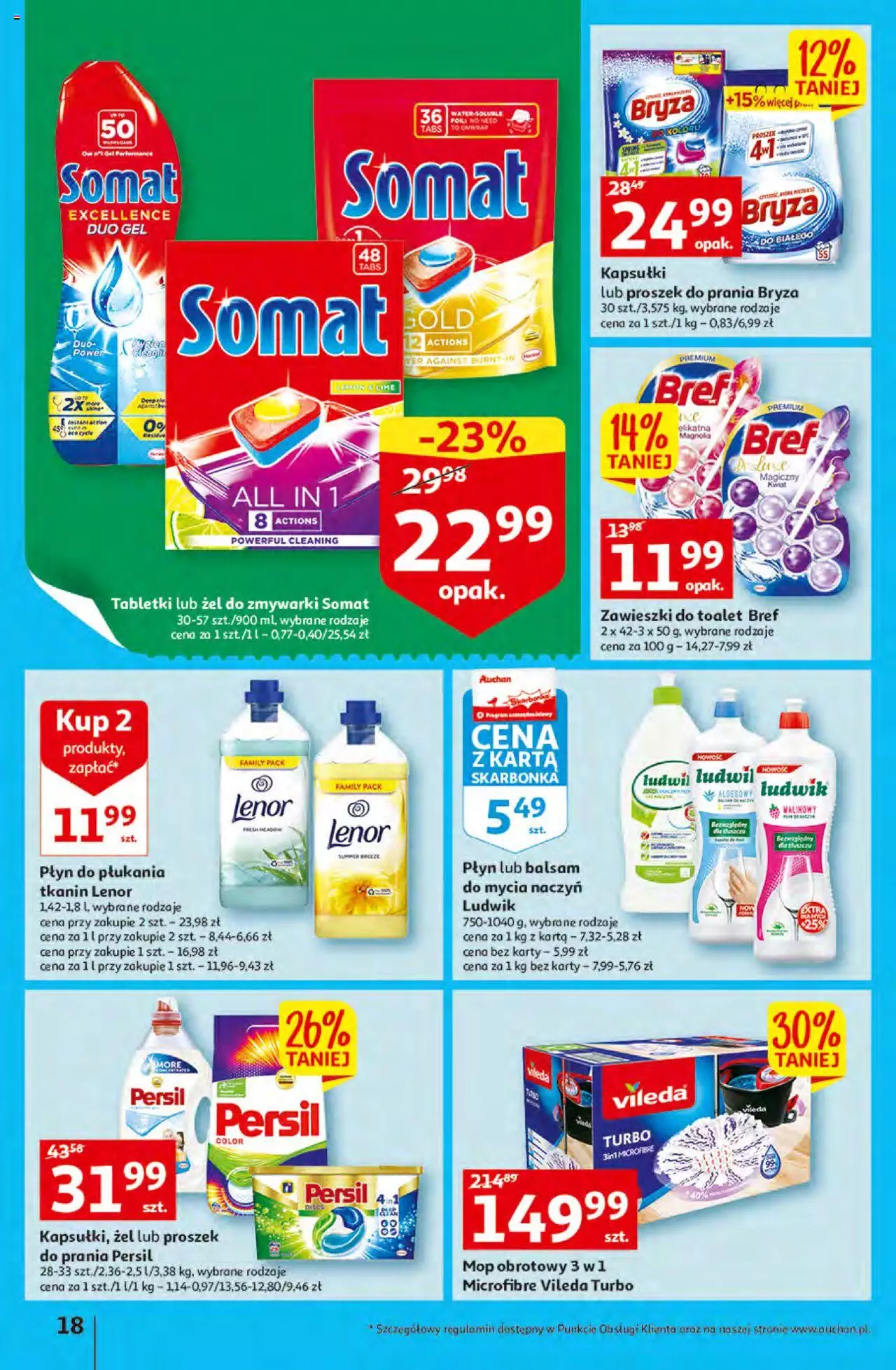 Auchan przeNISKIE CENY – przeKorzyści z markami Auchan Hipermarkety gazetka ważna od 29.09.2022 do 05.10.2022 strona 18