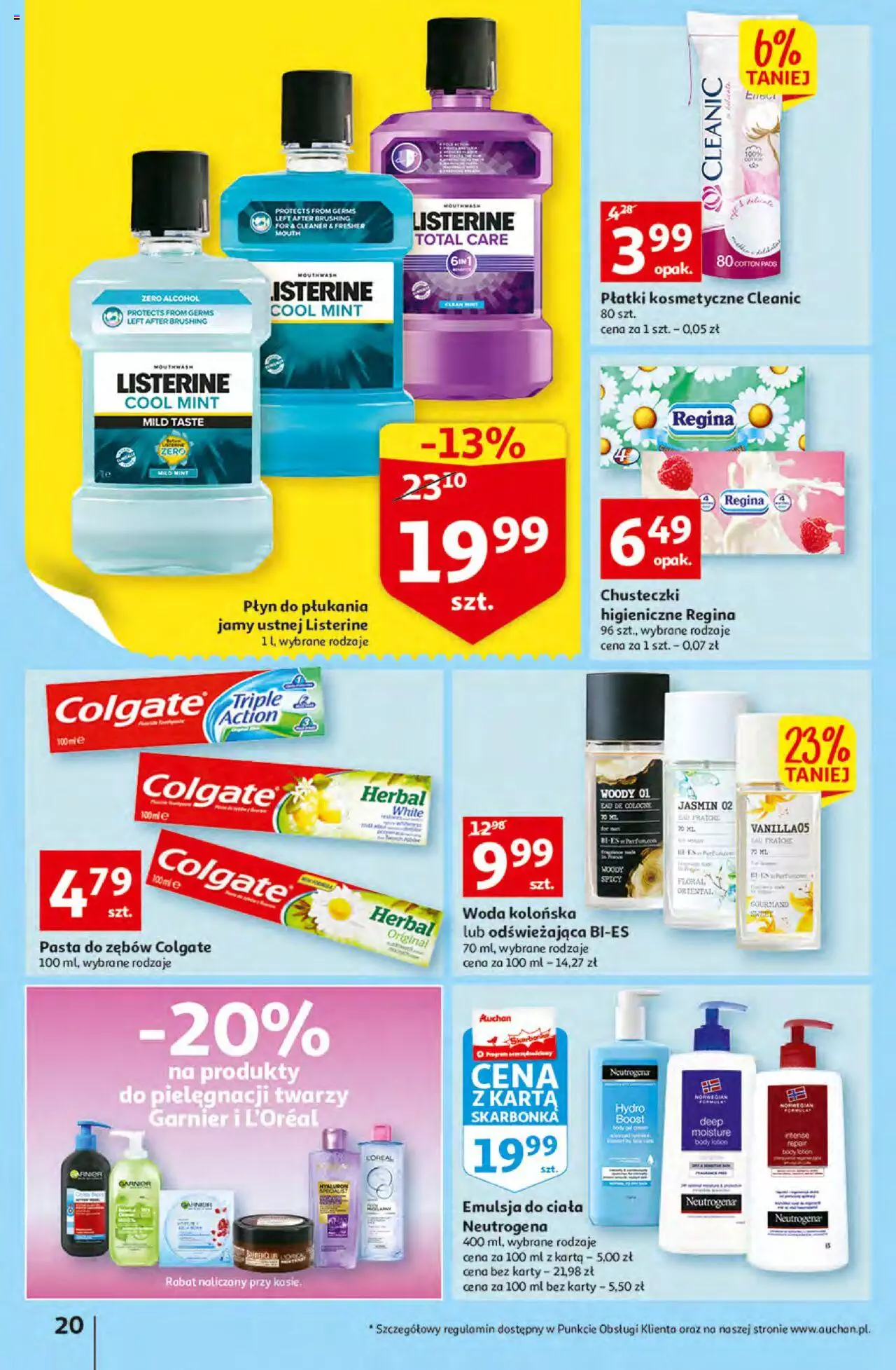 Auchan przeNISKIE CENY – przeKorzyści z markami Auchan Hipermarkety gazetka ważna od 29.09.2022 do 05.10.2022 strona 20