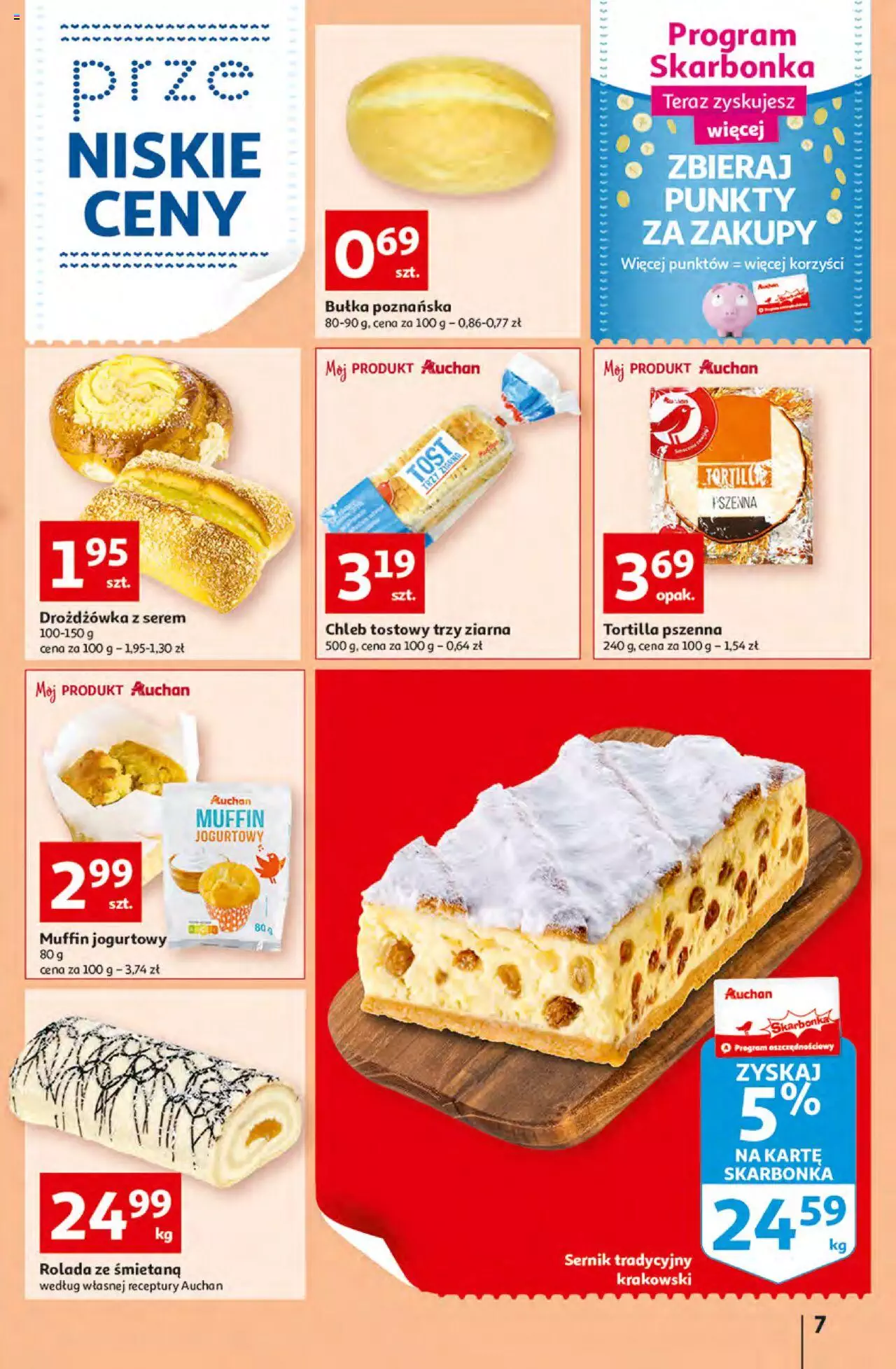 Auchan przeNISKIE CENY – przeKorzyści z markami Auchan Hipermarkety gazetka ważna od 29.09.2022 do 05.10.2022 strona 7