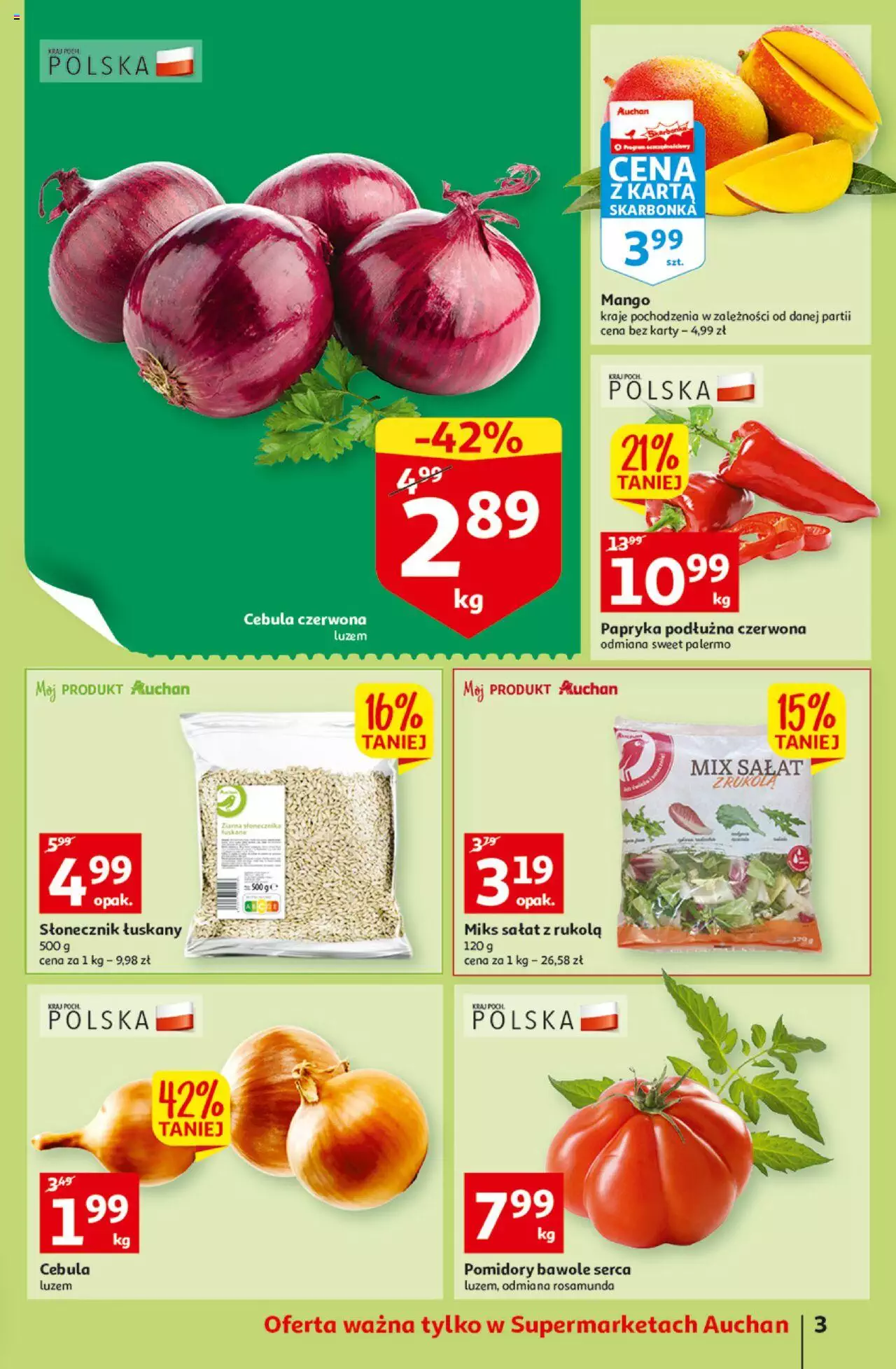 Auchan przeNISKIE CENY – przeKorzyści z markami Auchan Supermarkety gazetka ważna  od  29.09.2022 do 05.10.2022 strona 2