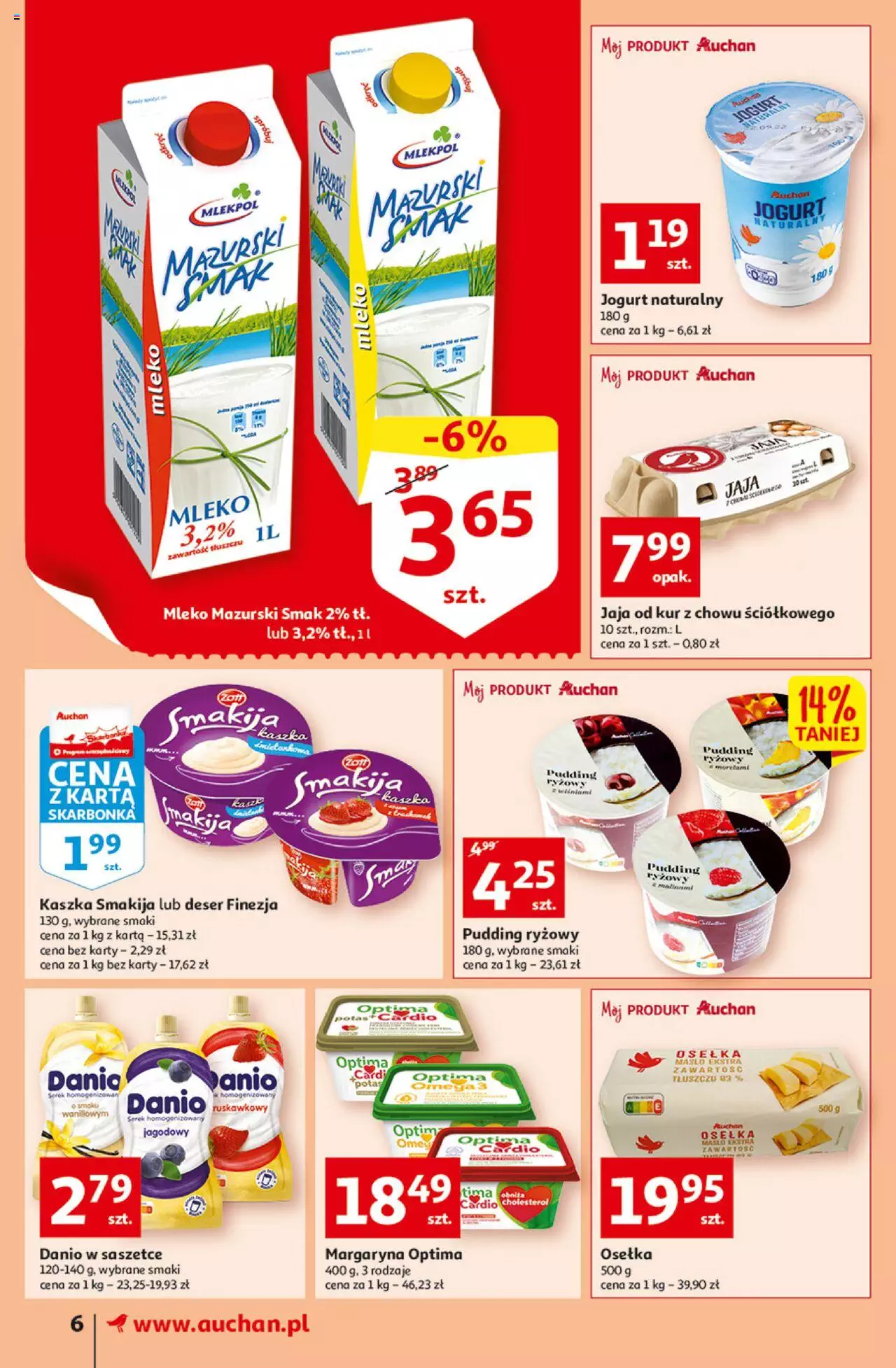 Auchan przeNISKIE CENY – przeKorzyści z markami Auchan Supermarkety gazetka ważna  od  29.09.2022 do 05.10.2022 strona 5