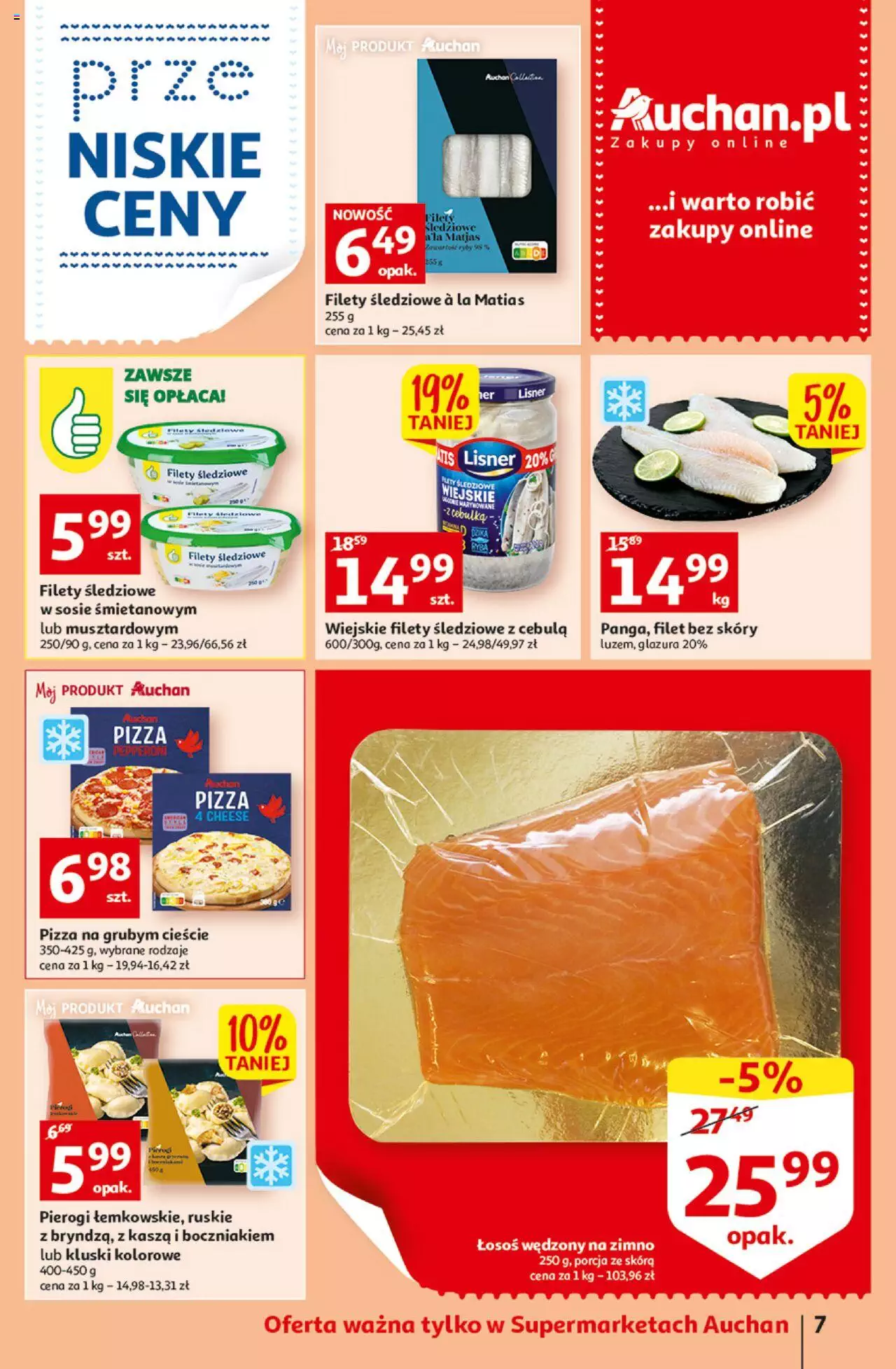 Auchan przeNISKIE CENY – przeKorzyści z markami Auchan Supermarkety gazetka ważna  od  29.09.2022 do 05.10.2022 strona 6