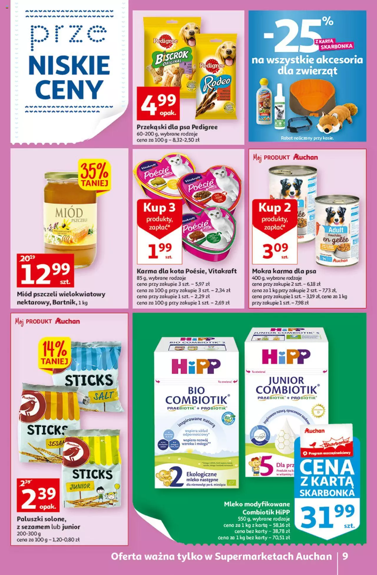 Auchan przeNISKIE CENY – przeKorzyści z markami Auchan Supermarkety gazetka ważna  od  29.09.2022 do 05.10.2022 strona 8